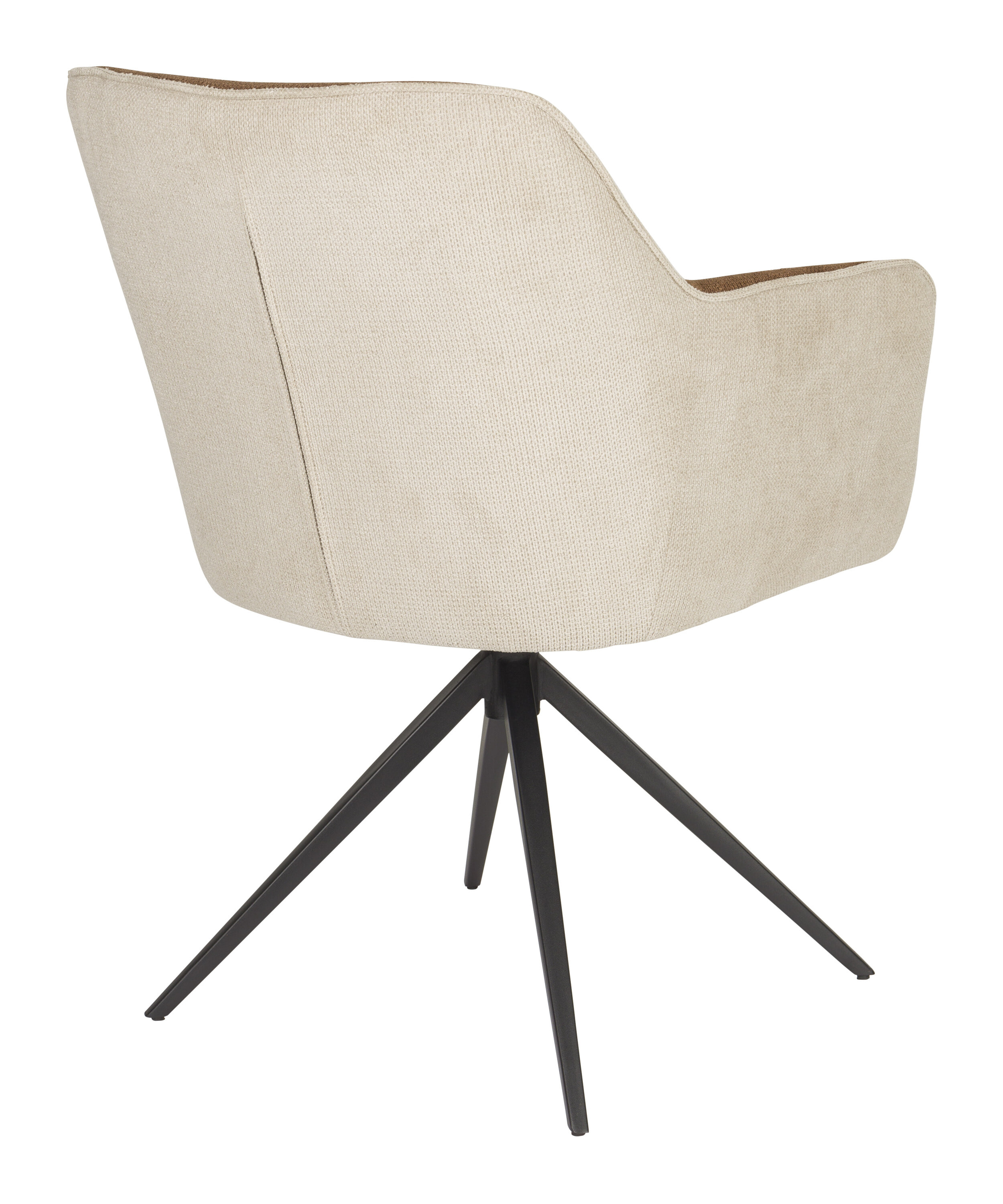 ZILT Eetkamerstoel 'Hasani' kleur Beige/Bruin