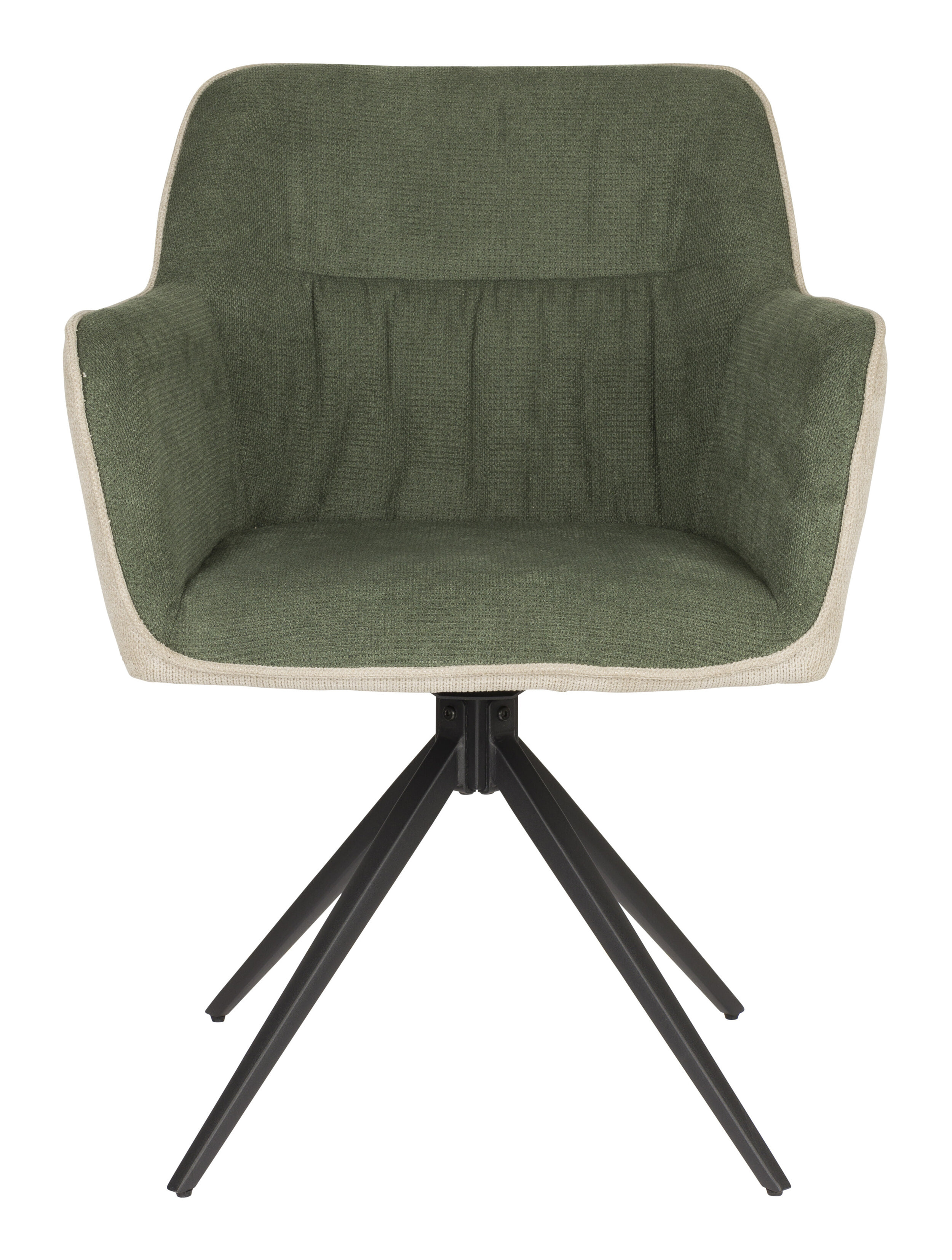 ZILT Eetkamerstoel 'Hasani' kleur Beige/Groen