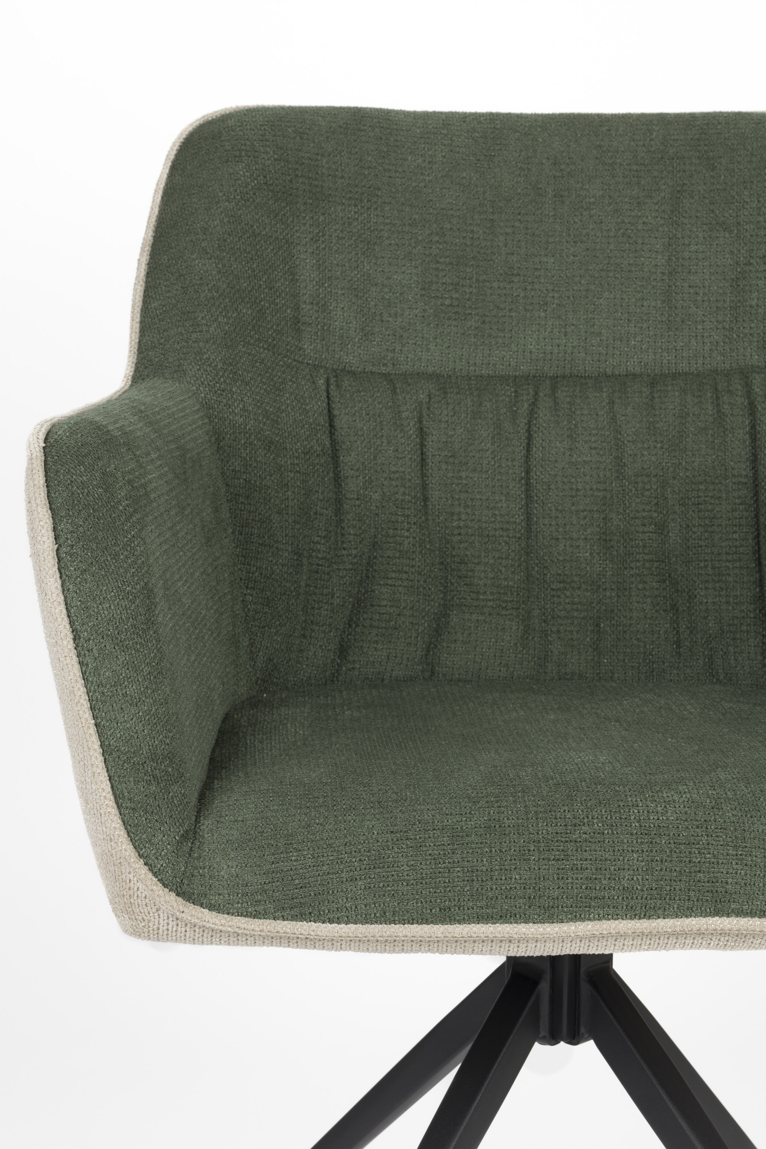 ZILT Eetkamerstoel 'Hasani' kleur Beige/Groen