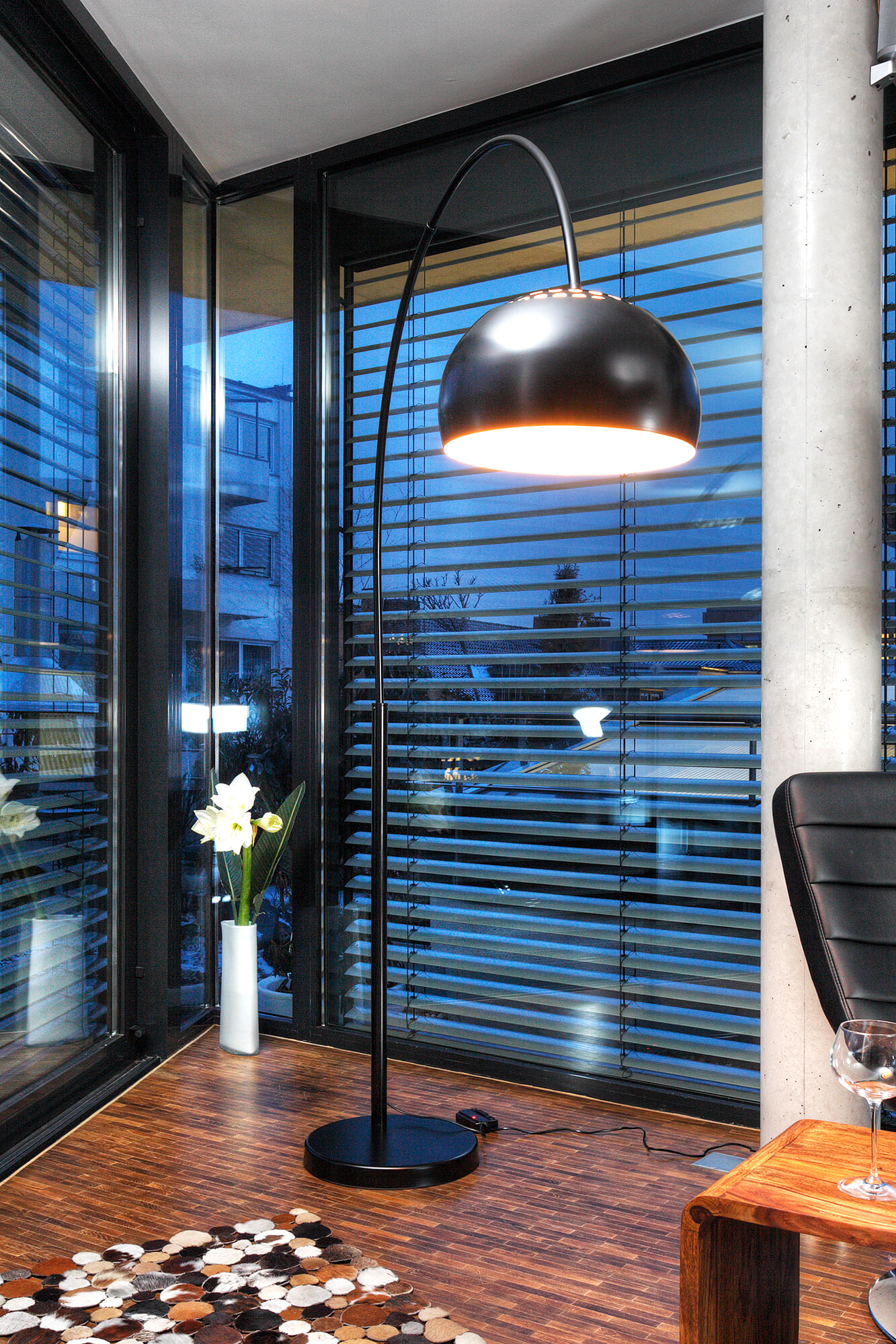 Artistiq Vloerlamp 'Christie' 195cm, kleur Zwart