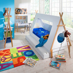 Artistiq Kinderbed 'Tipi' 90 x 200cm, kleur Wit