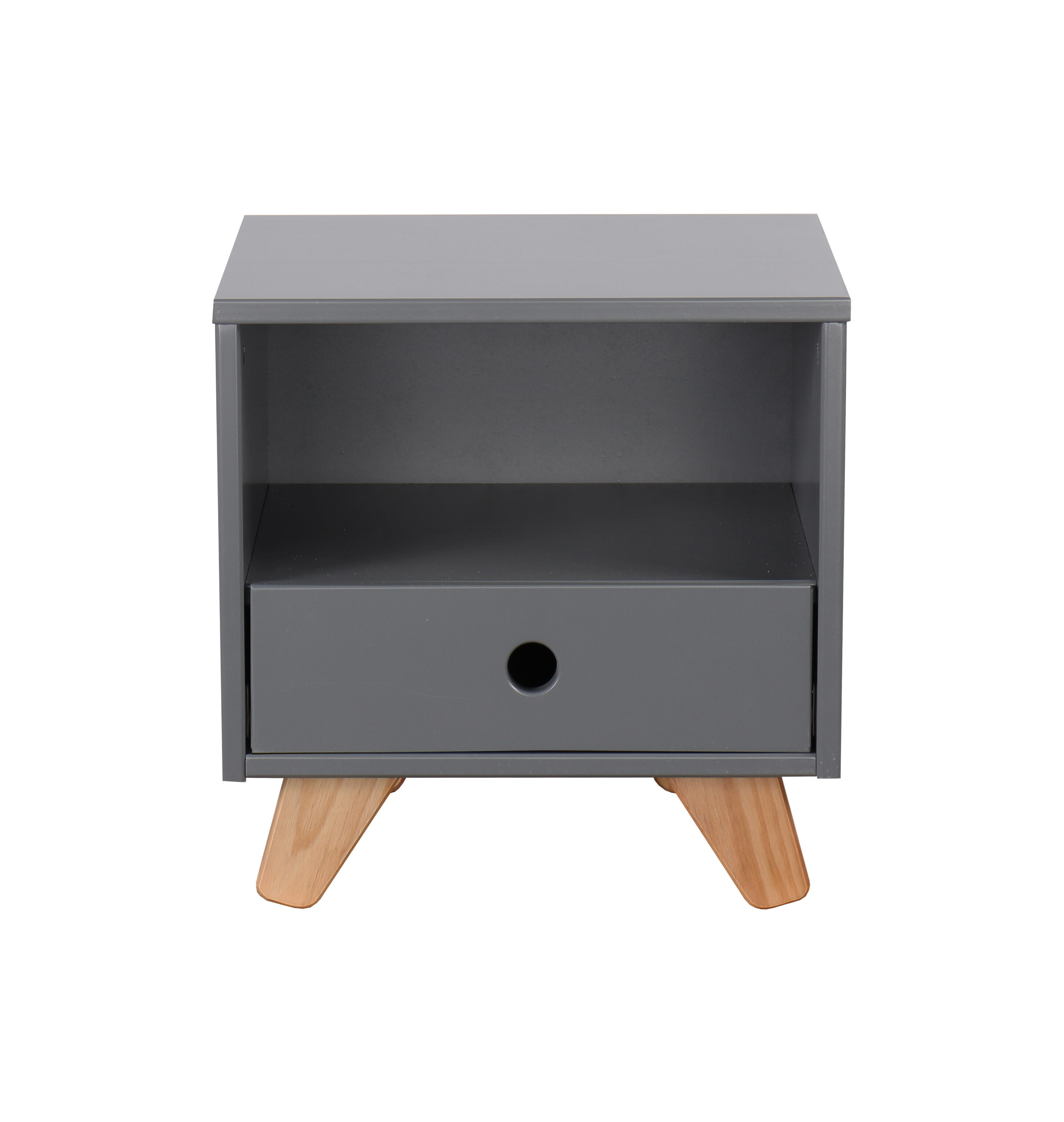 Artistiq Nachtkastje 'Oniel' 40 x 35cm, kleur Grijs