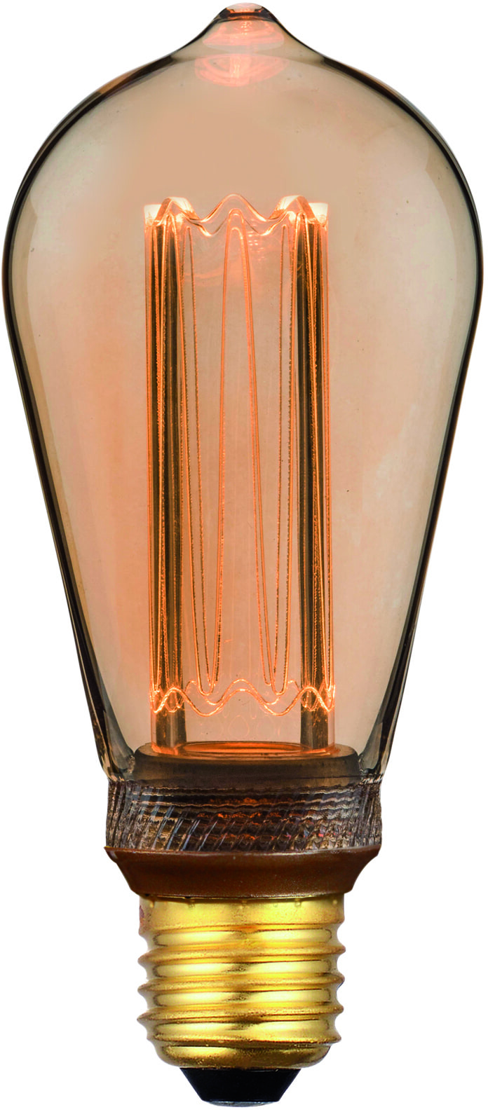 BASE Kooldraadlamp 'Tarika' 15cm, E27 8W, kleur Amber, dimbaar