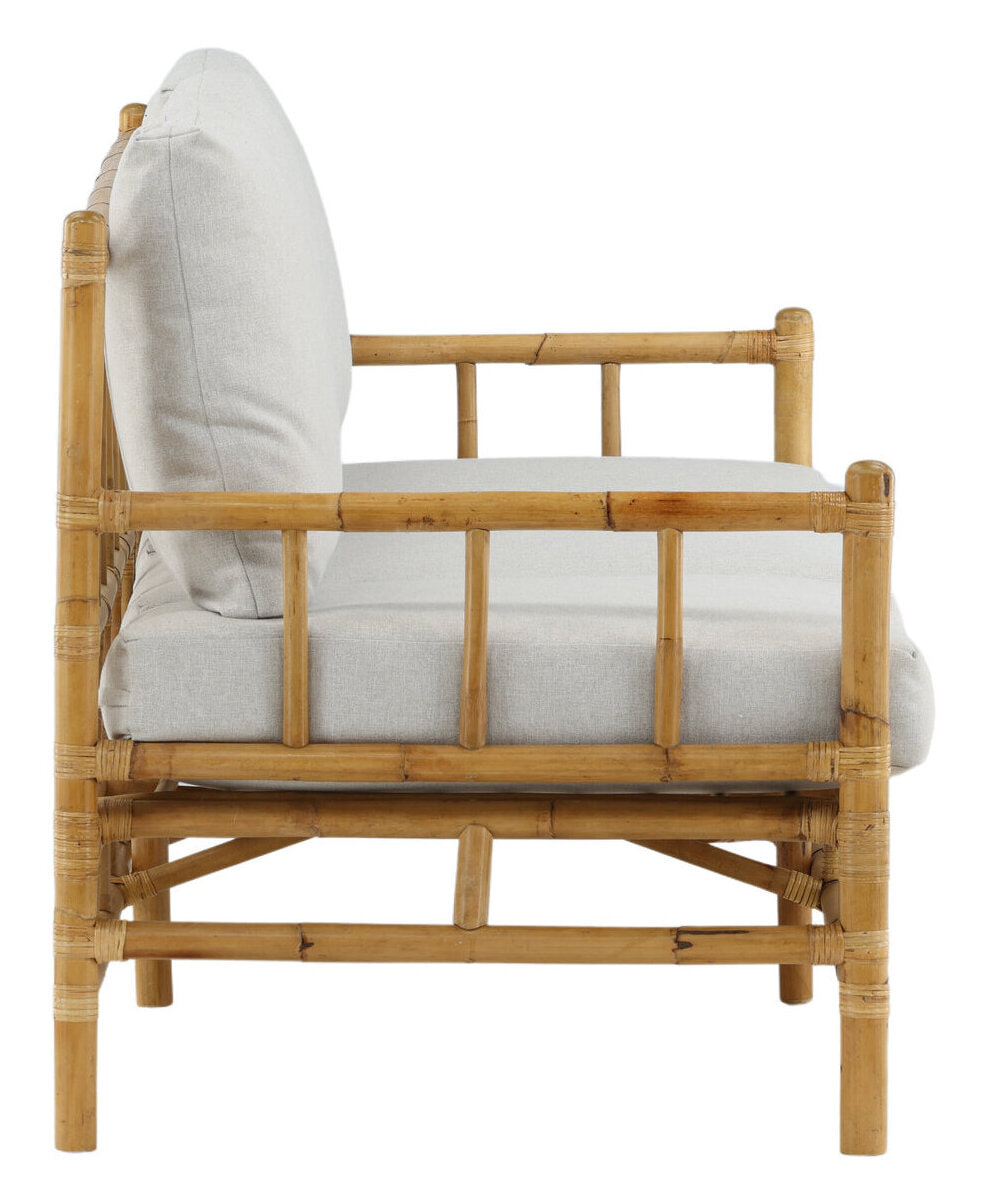 Nohr 3-zits Tuinbank 'Zev' Rotan