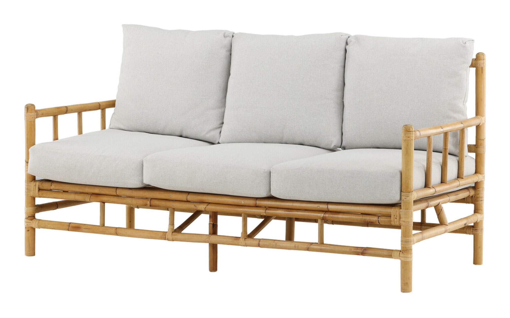 Nohr 3-zits Tuinbank 'Zev' Rotan