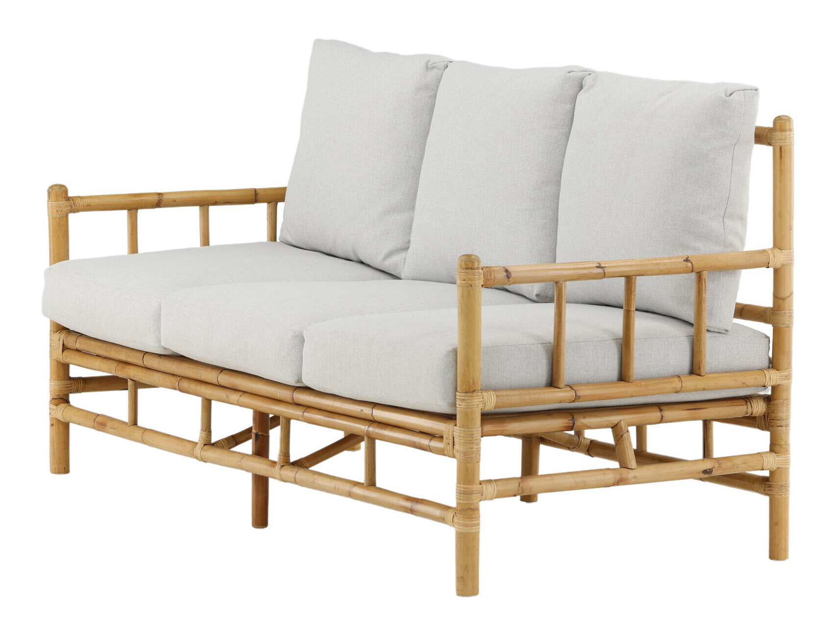 Nohr 3-zits Tuinbank 'Zev' Rotan