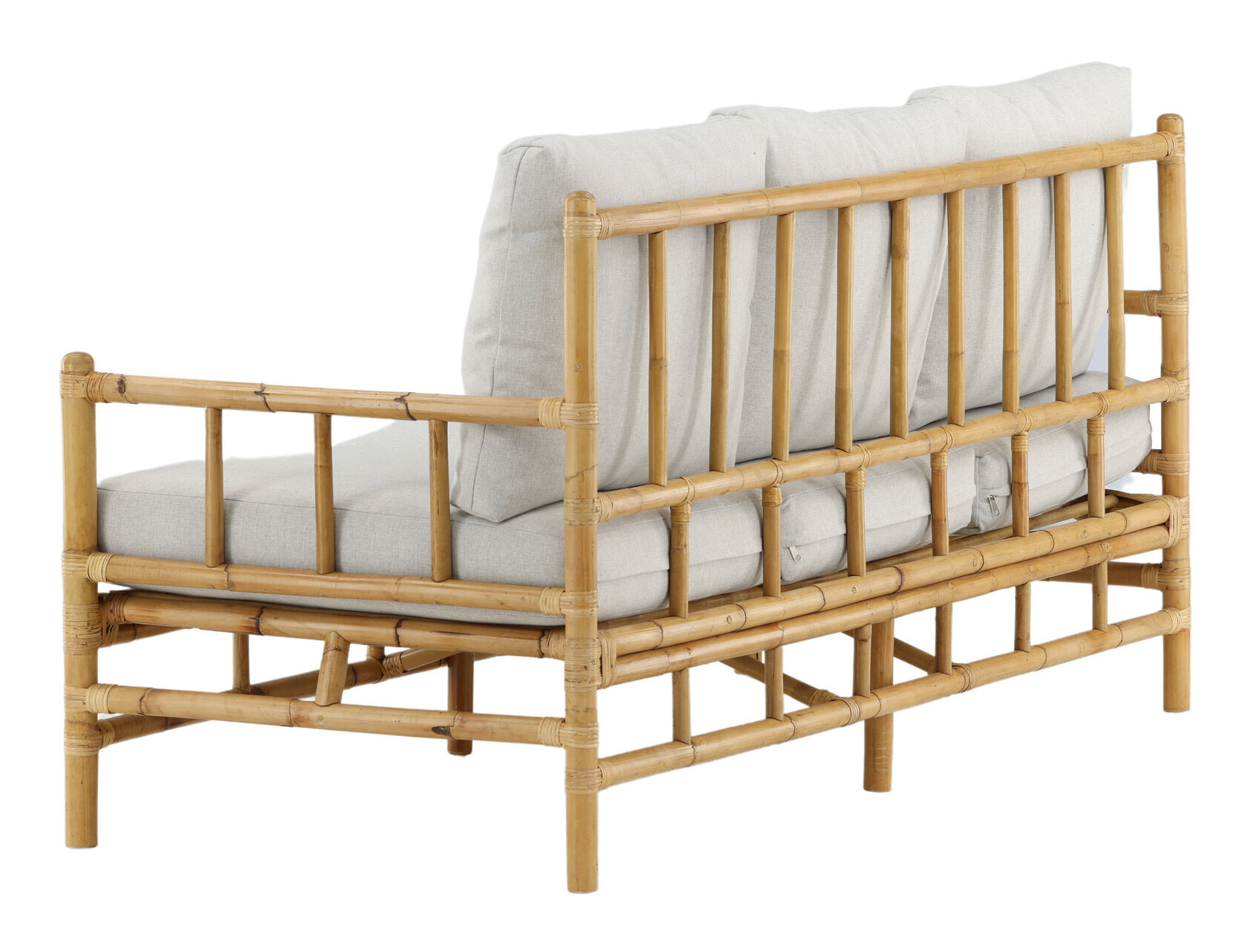 Nohr 3-zits Tuinbank 'Zev' Rotan