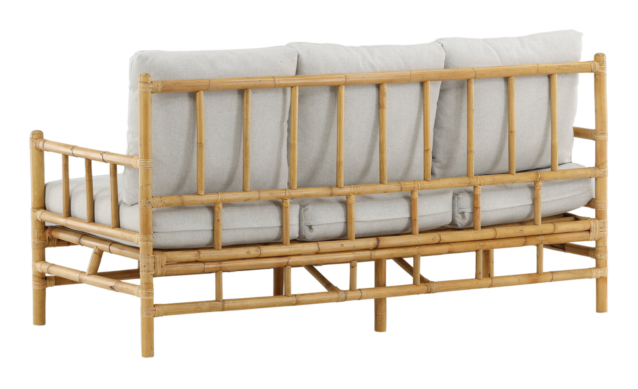 Nohr 3-zits Tuinbank 'Zev' Rotan