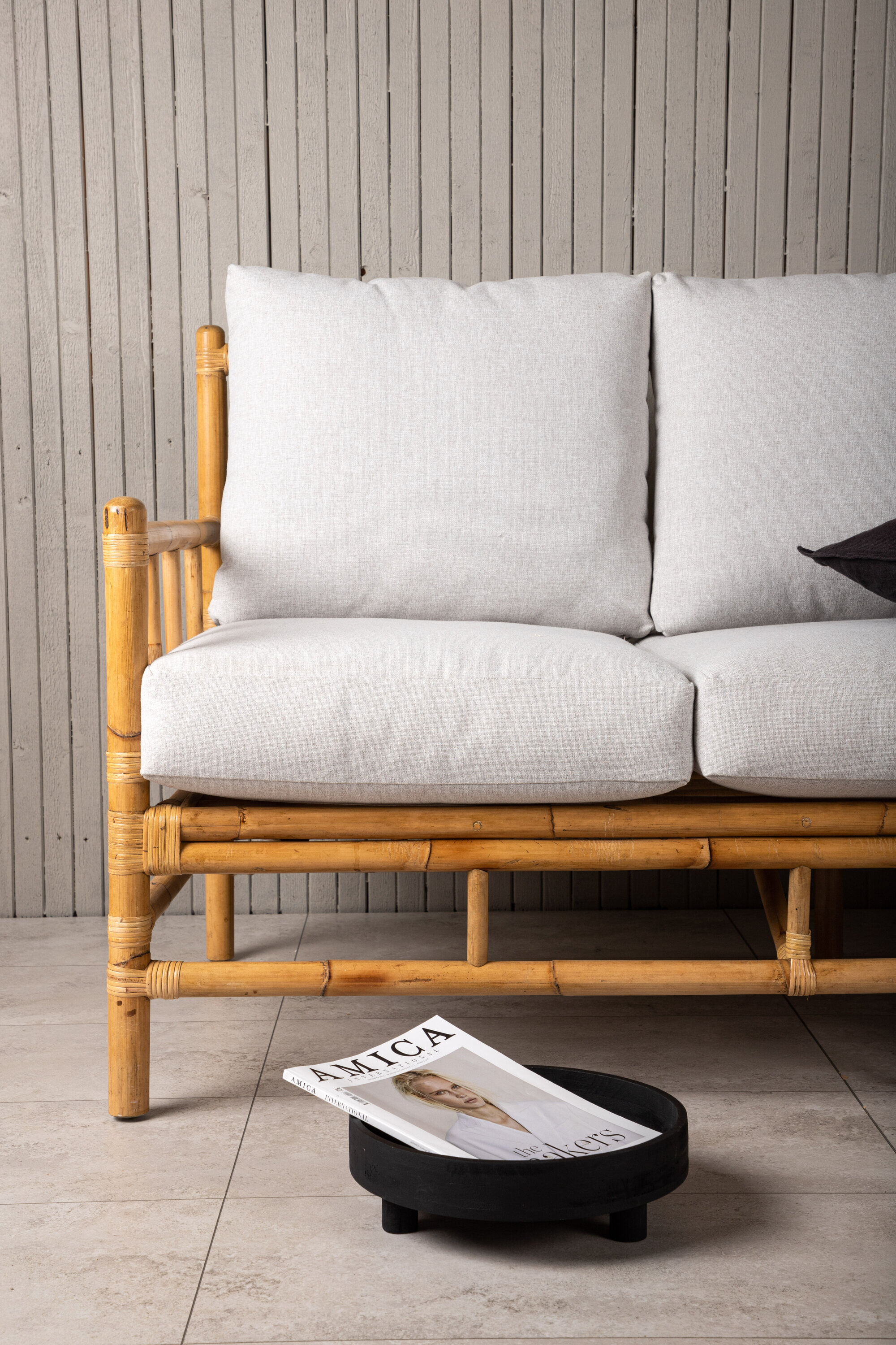 Nohr 3-zits Tuinbank 'Zev' Rotan