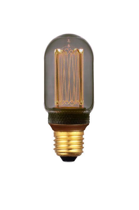 BASE Kooldraadlamp 'Tarika' 16cm, E27 8W, kleur Smoke, dimbaar