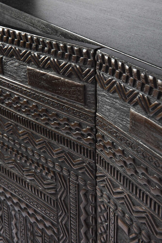 Ethnicraft Opbergkast 'Tabwa' Gevernist Teakhout, 180 x 126cm