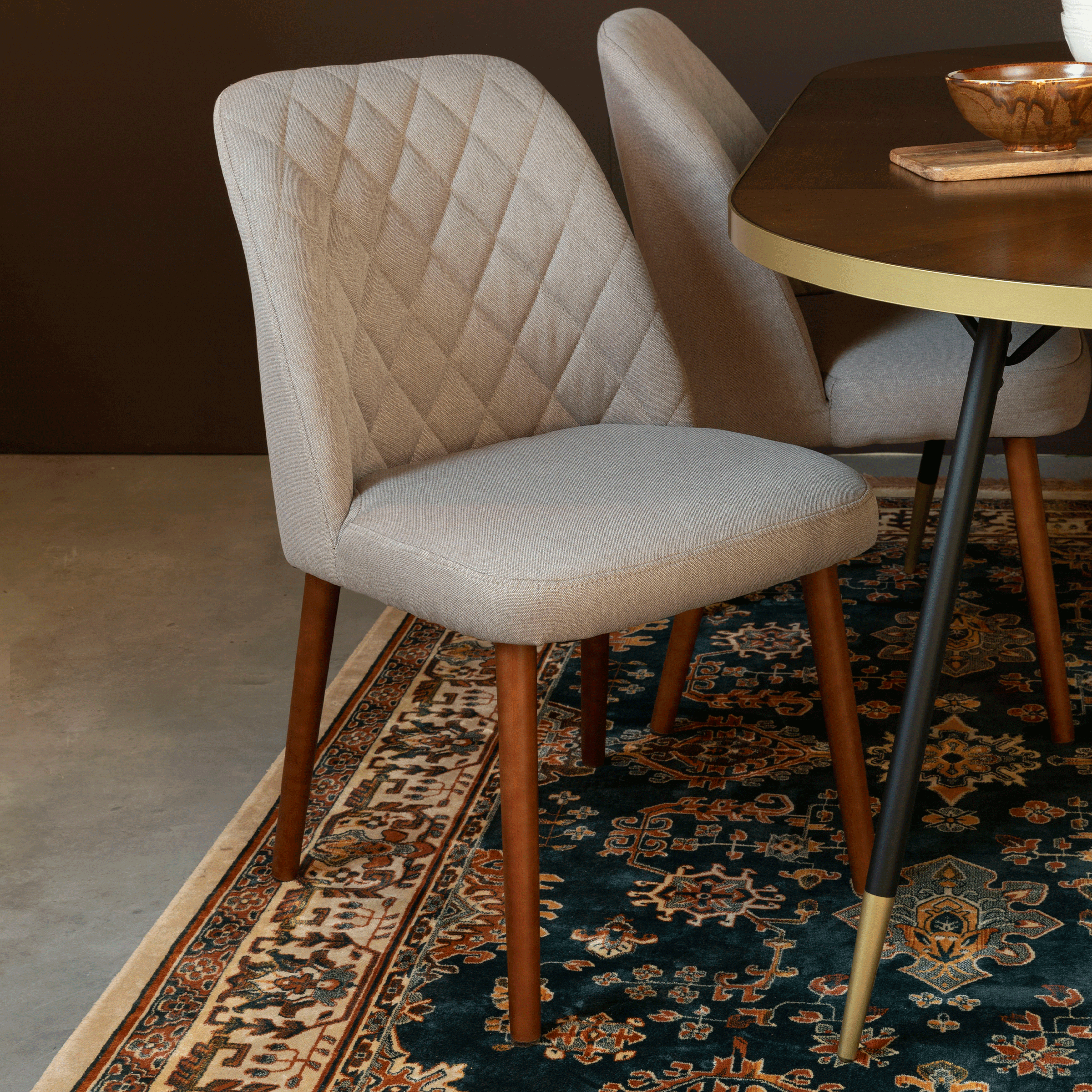 ZILT Eetkamerstoel 'Amir', kleur beige