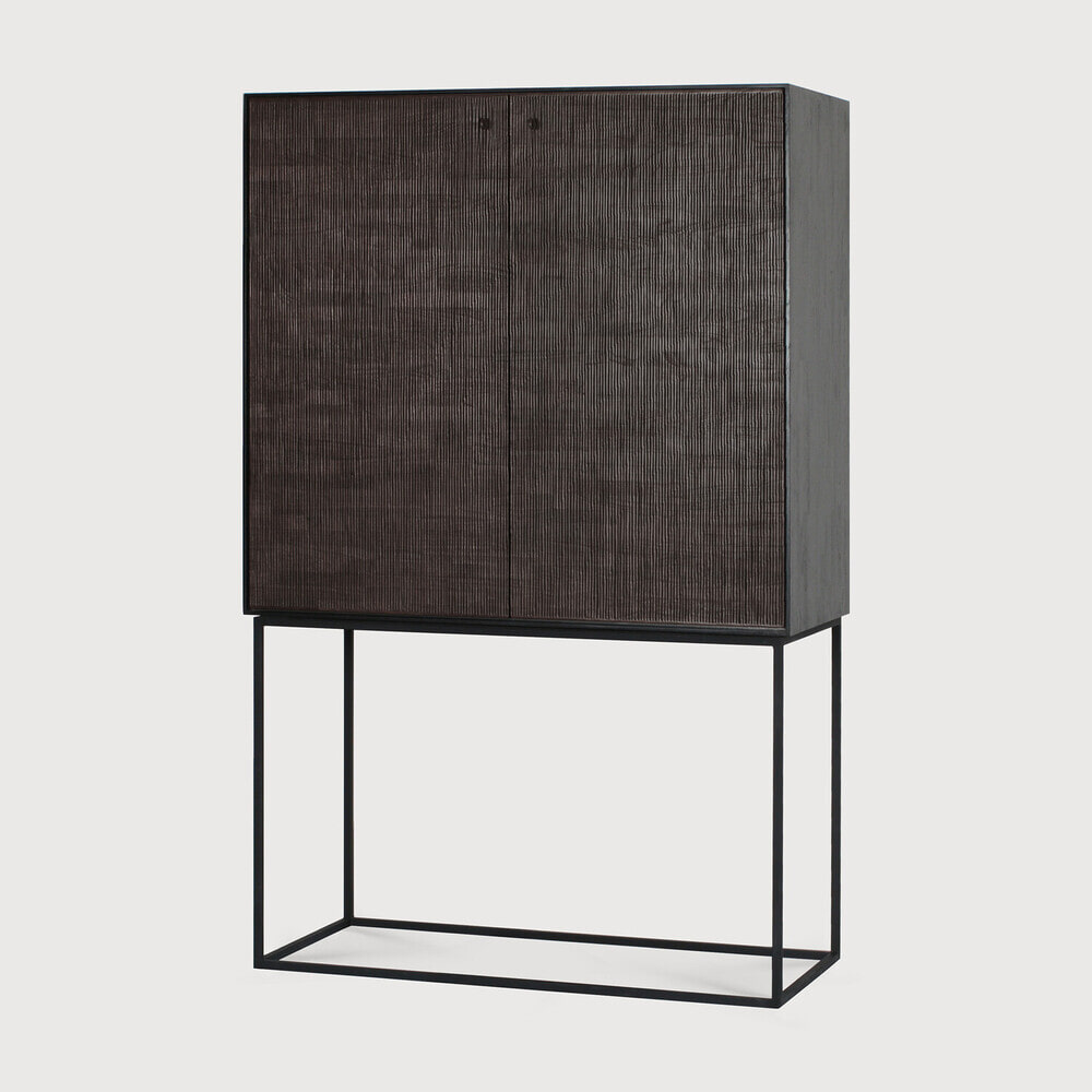 Ethnicraft Opbergkast 'Grooves' Gevernist Teakhout, 162 x 102cm