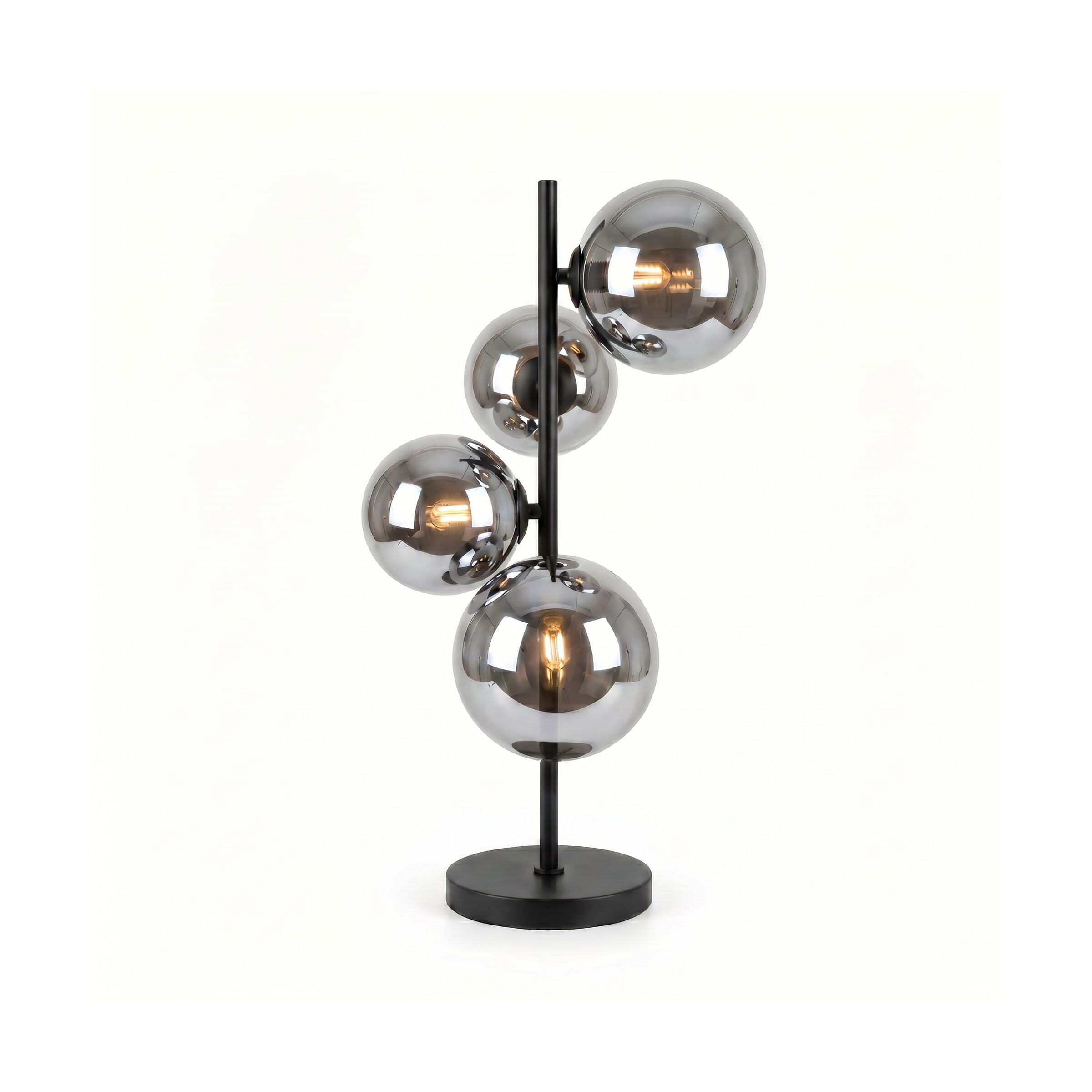 BASE Tafellamp Kali 4-lamps, Glas - Smoke