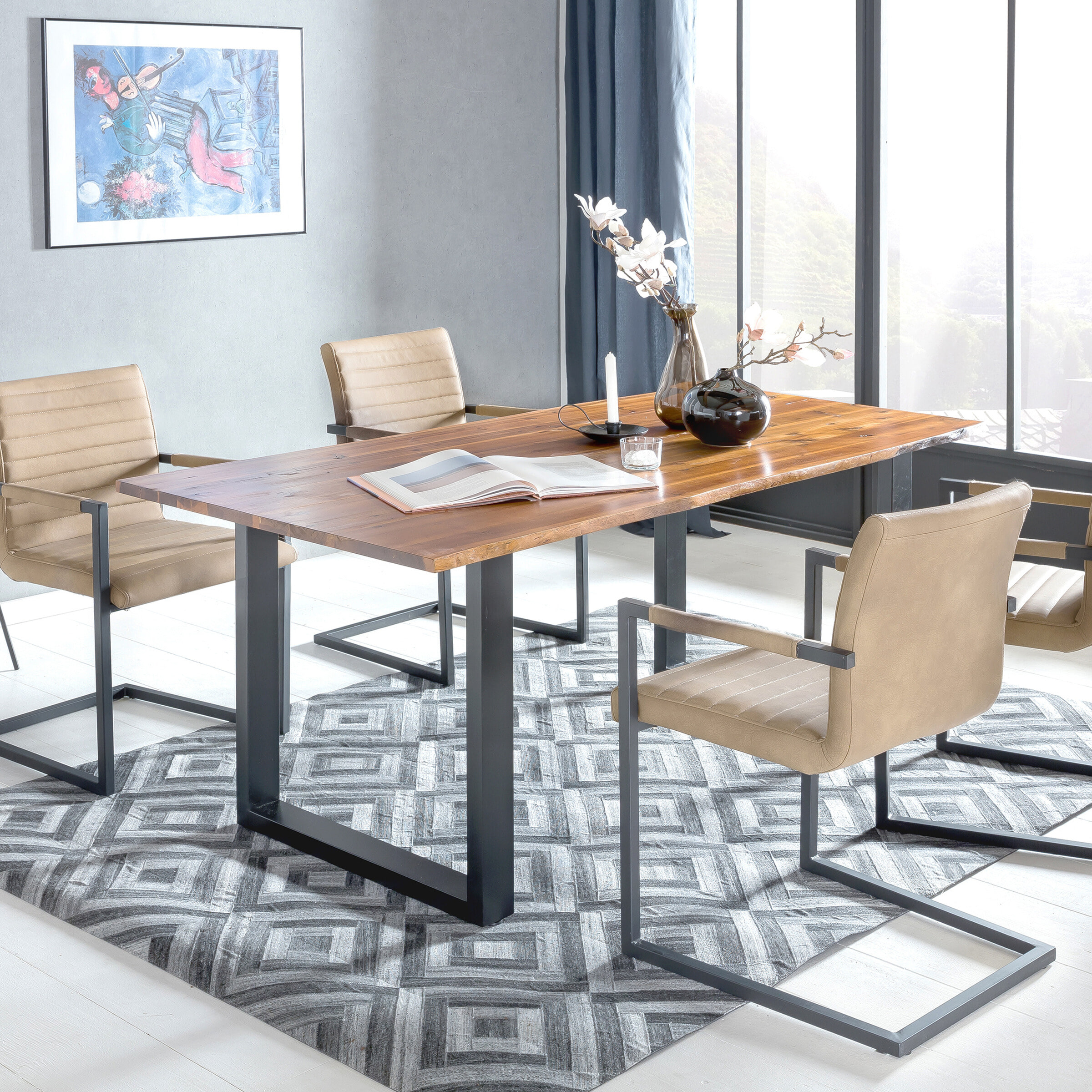 Artistiq Living Artistiq Eettafel 'Sonya' Acaciahout, 120 x 80cm