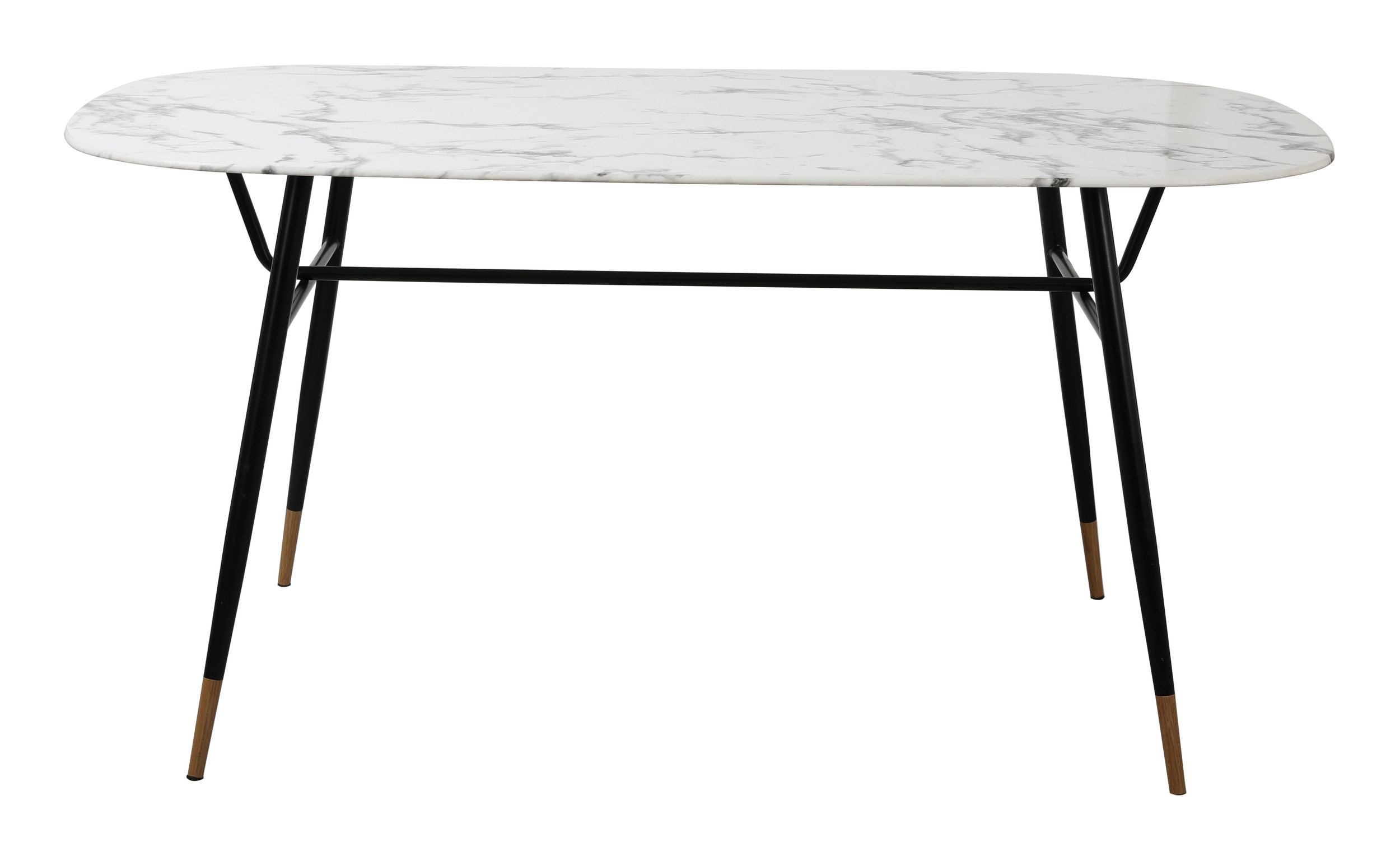 Artistiq Ovale Eettafel 'Nicky' 160 x 90cm, Marmerlook