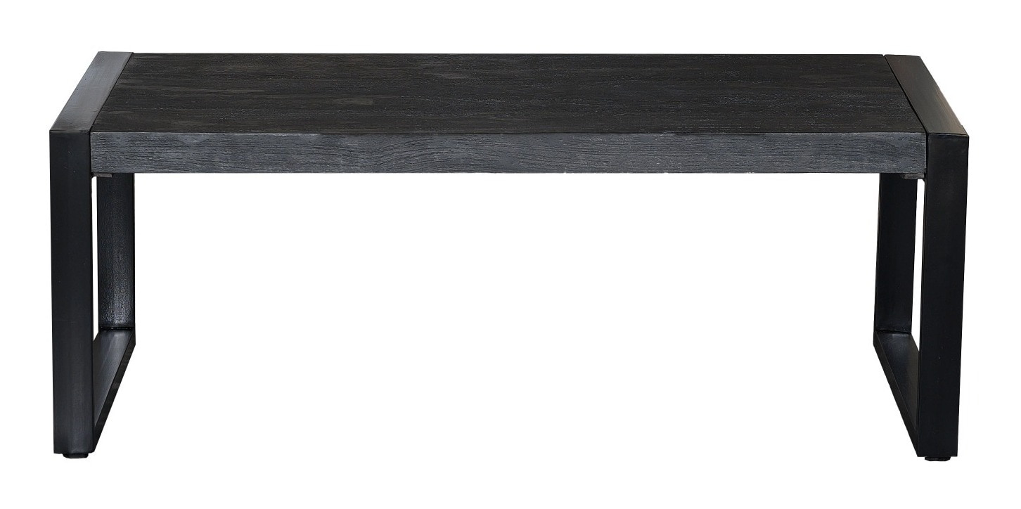 Livingfurn Salontafel 'Norris' Mangohout en staal, 110 x 60cm