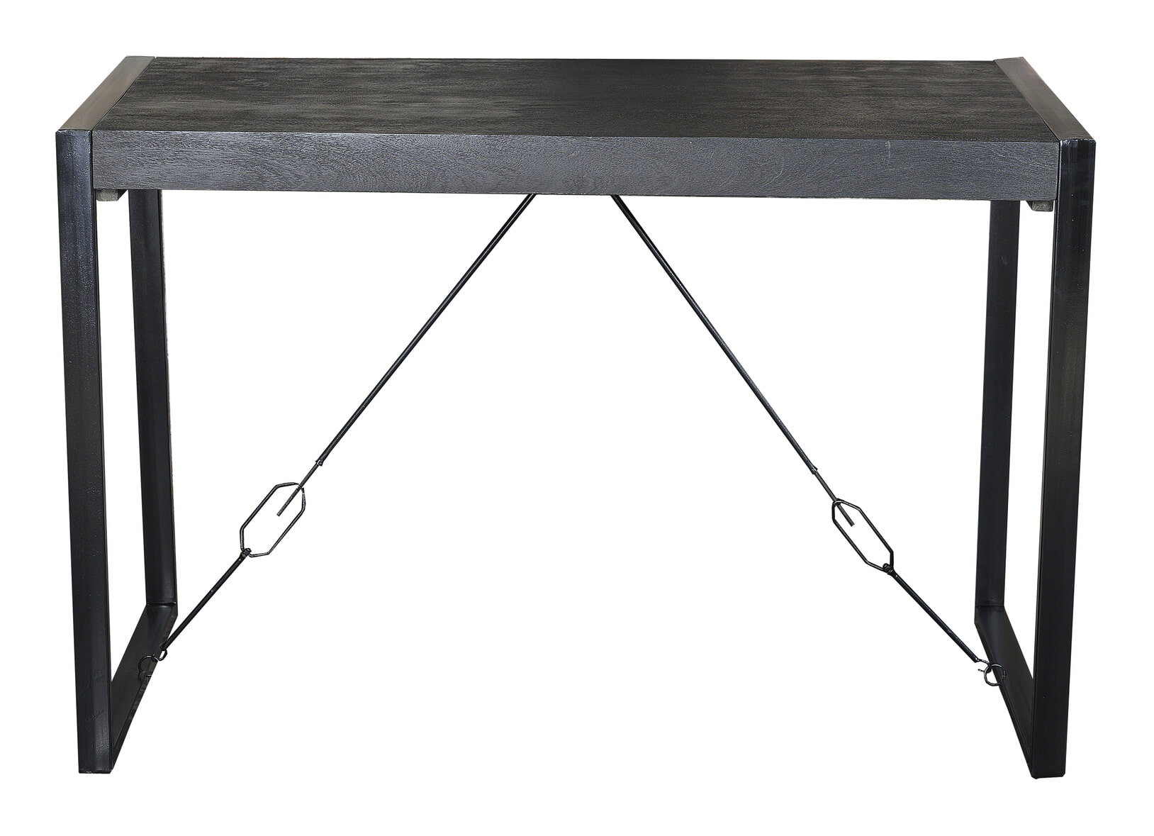 Livingfurn Bartafel 'Norris' Mangohout en staal, 140 x 80cm