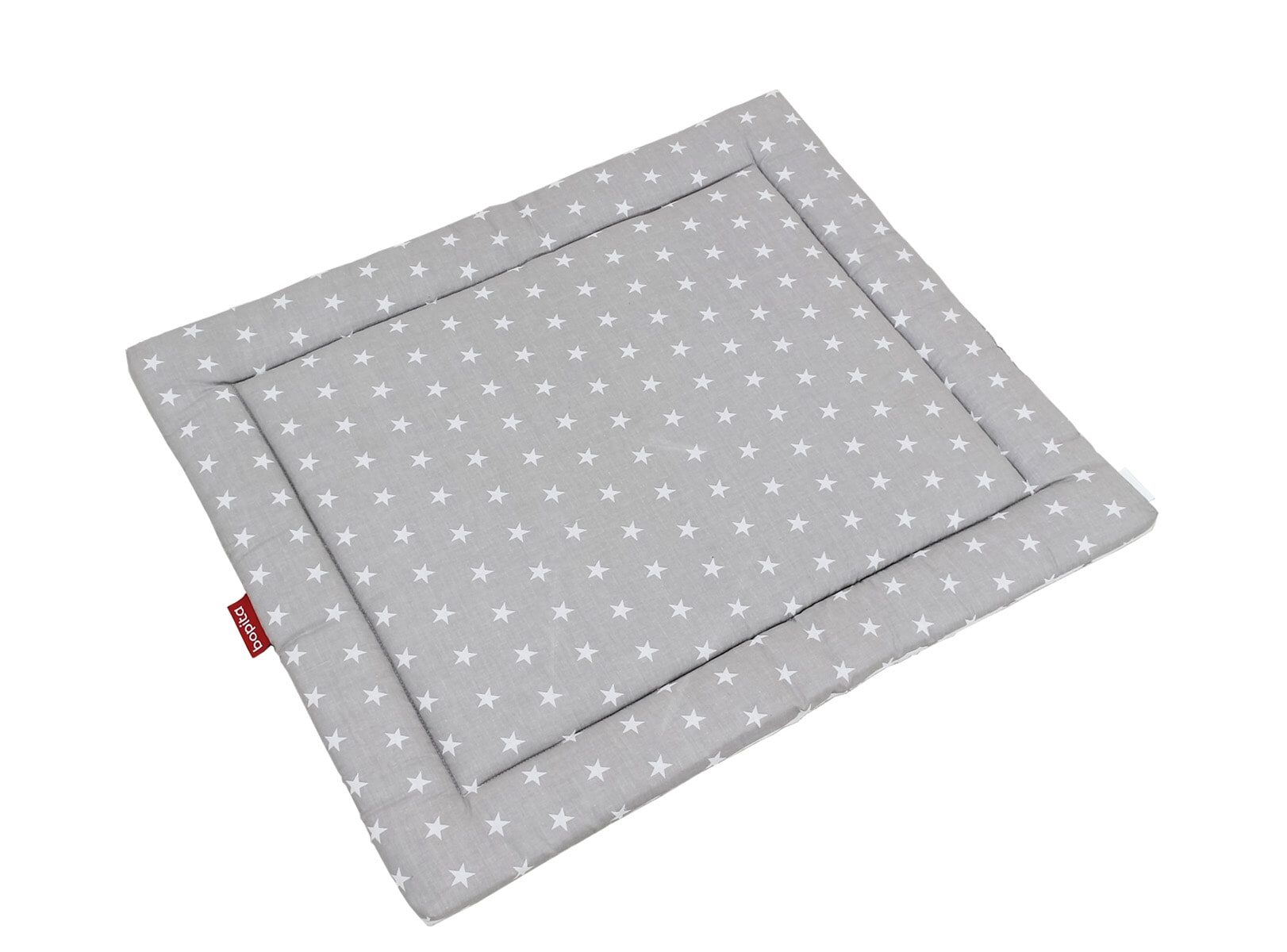 Bopita Boxkleed 'Stars' kleur grijs en wit, 95 x 75cm Bopita Boxkleed 'Stars' kleur grijs en wit, 95 x 75cm