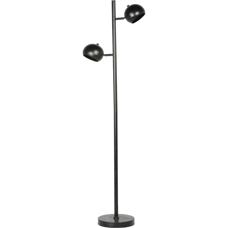 Brix Vloerlamp 'Joe' 2-lamps, kleur Zwart