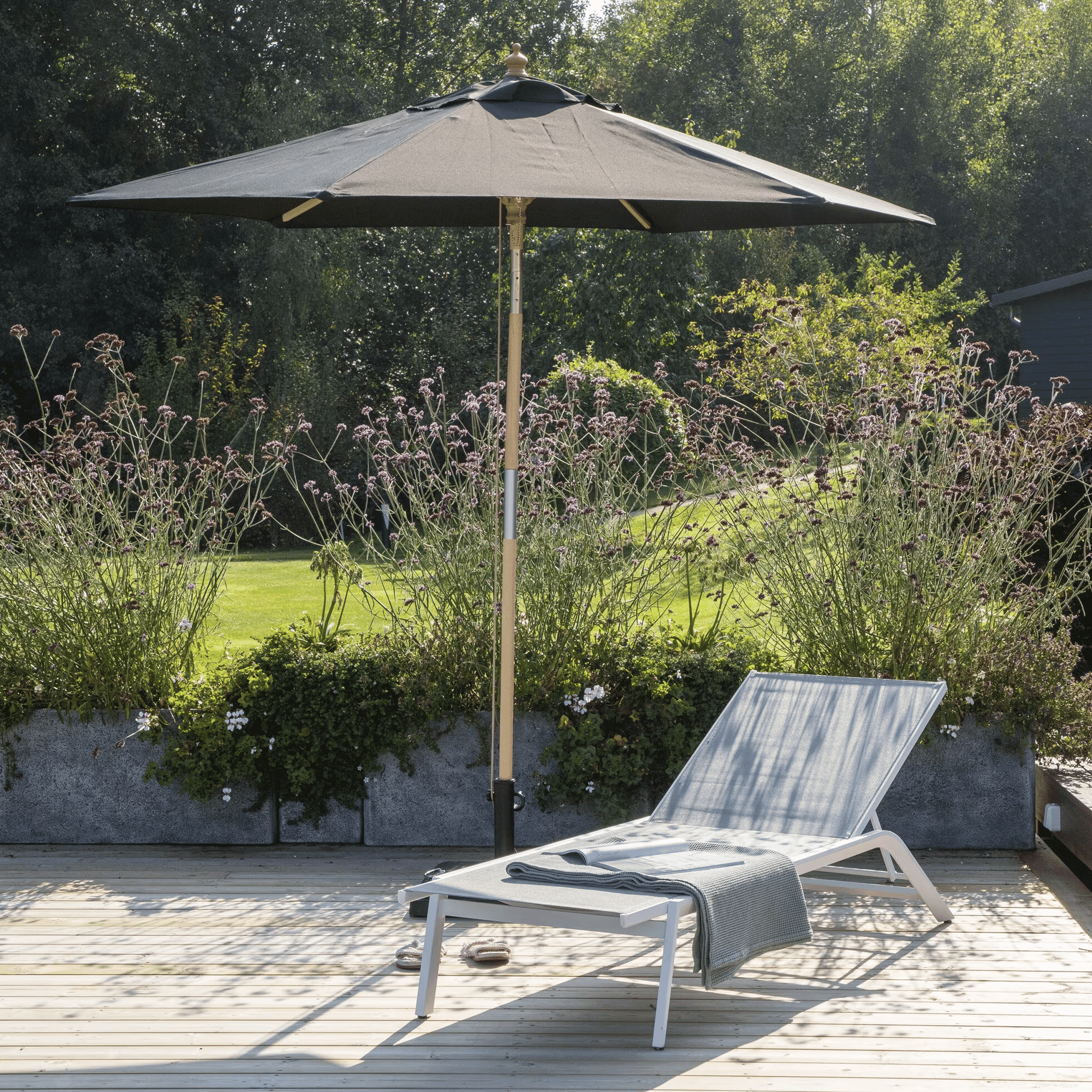 Nohr Parasol Eliu 250cm - Zwart