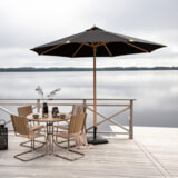 Nohr Parasol 'Adi' 330cm, kleur Zwart