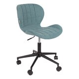 Zuiver Bureaustoel 'OMG' Stof, kleur Blauw