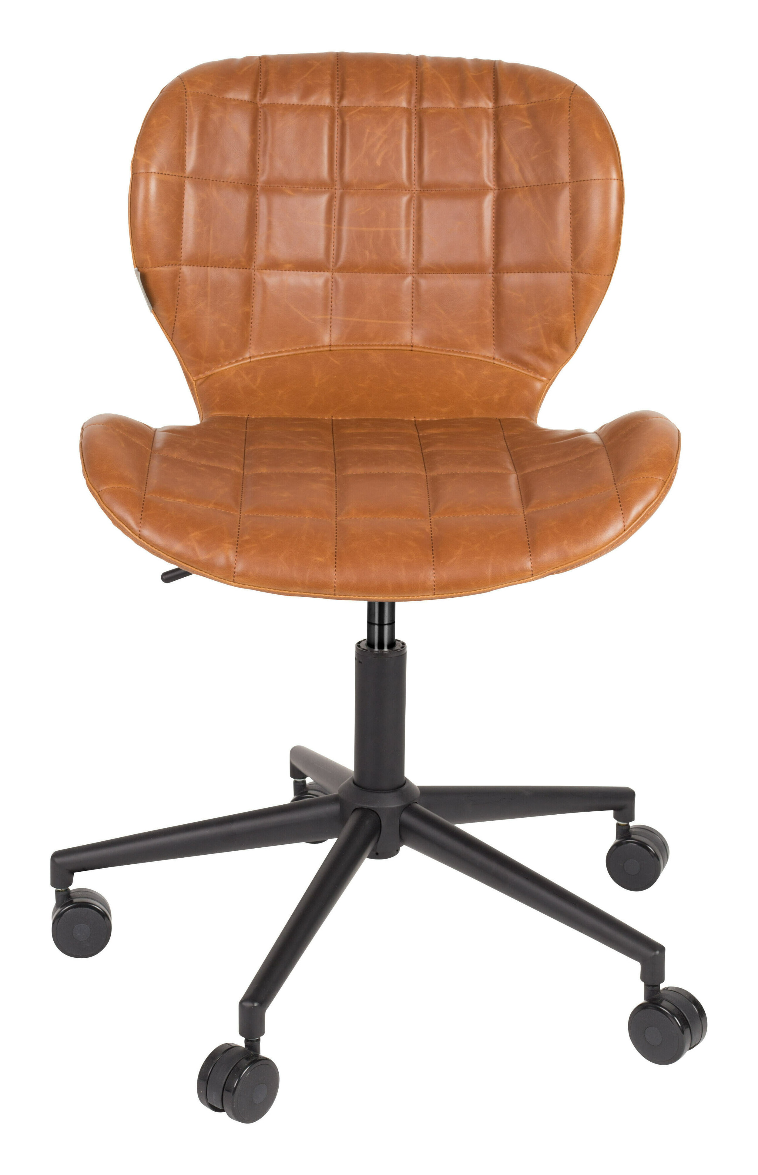 Zuiver Bureaustoel 'OMG' PU leer, kleur Bruin