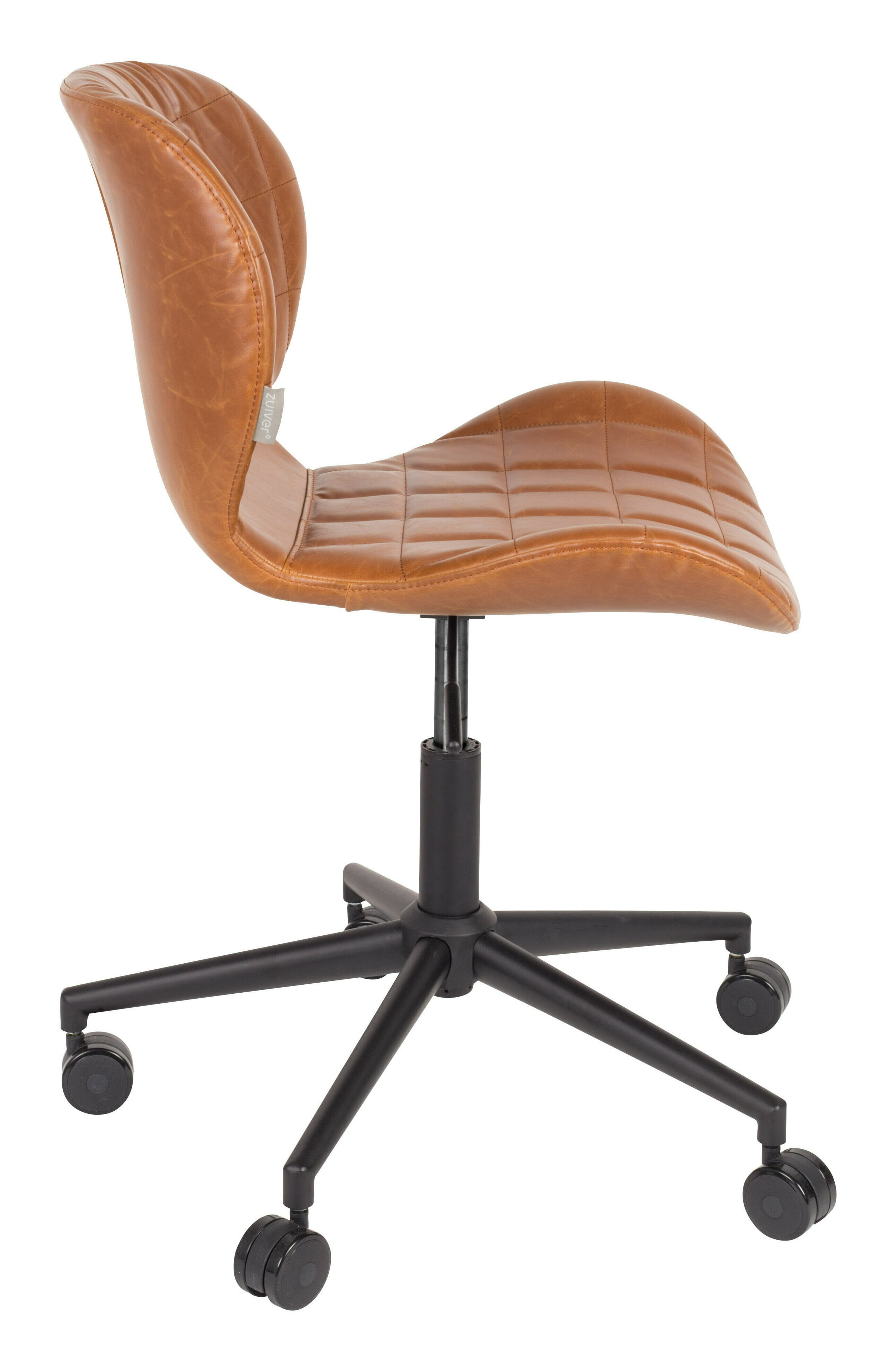 Zuiver Bureaustoel 'OMG' PU leer, kleur Bruin
