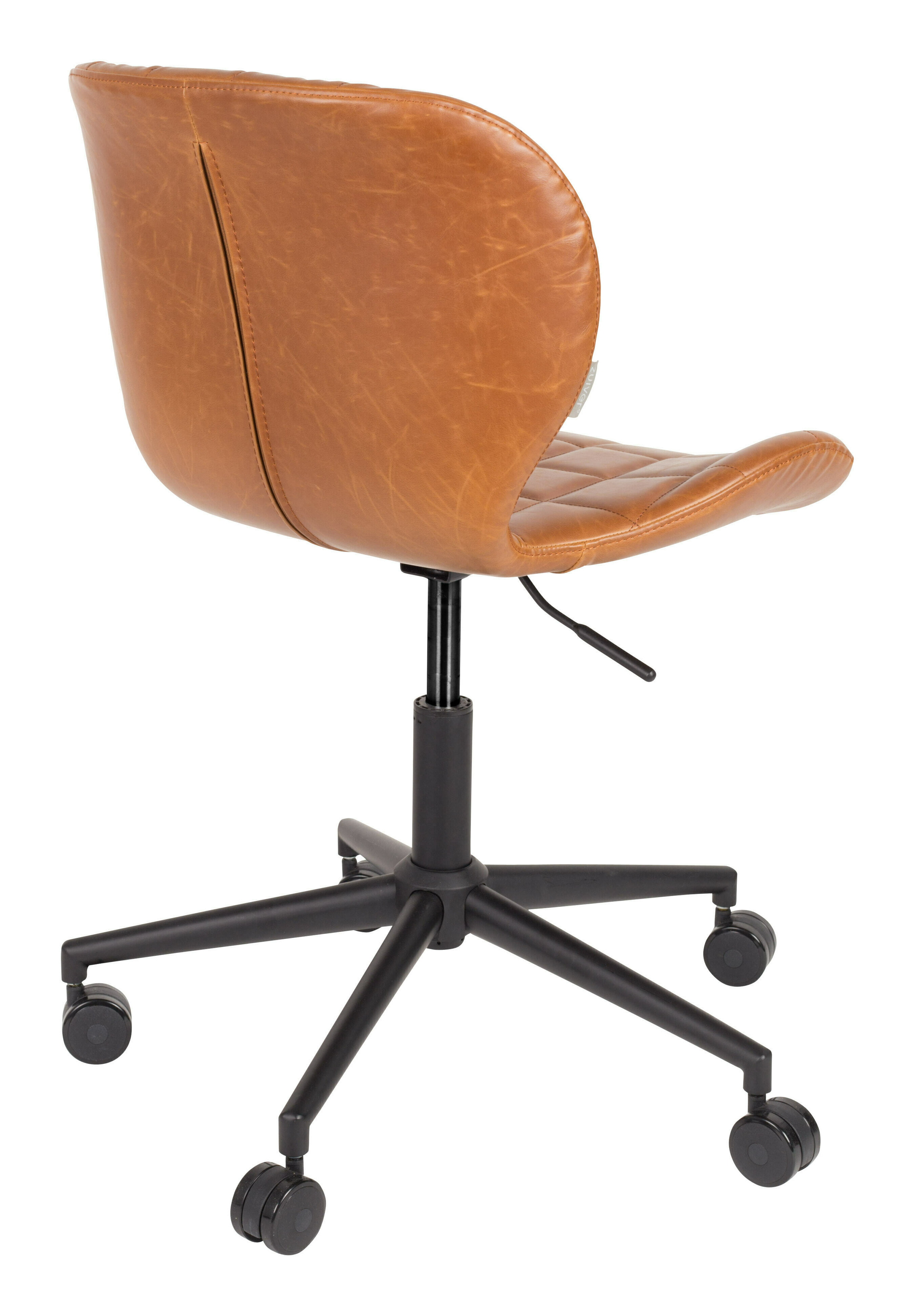 Zuiver Bureaustoel 'OMG' PU leer, kleur Bruin