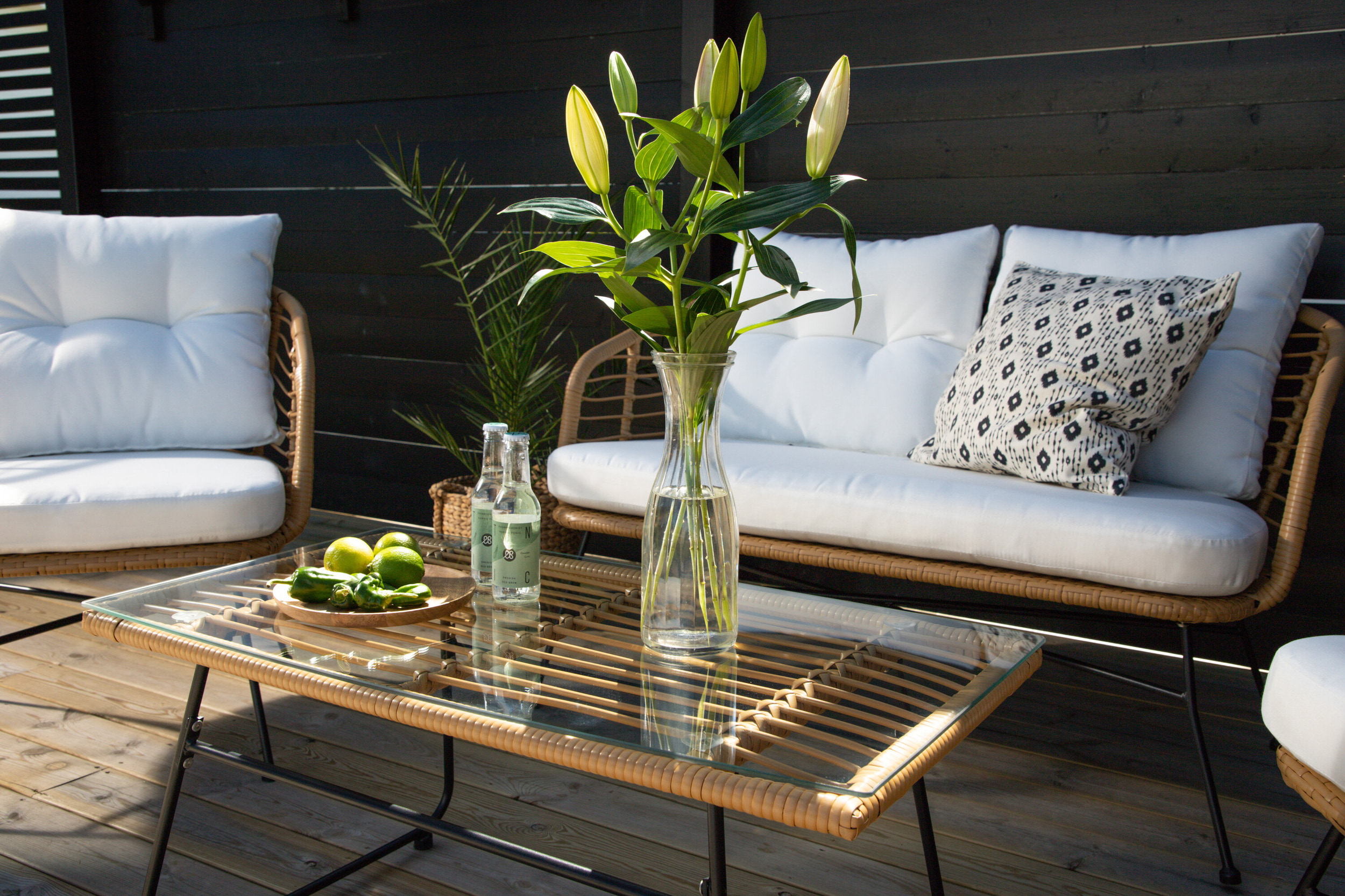 Nohr Loungeset 'Samantah' Met bank, 2 stoelen en tafel