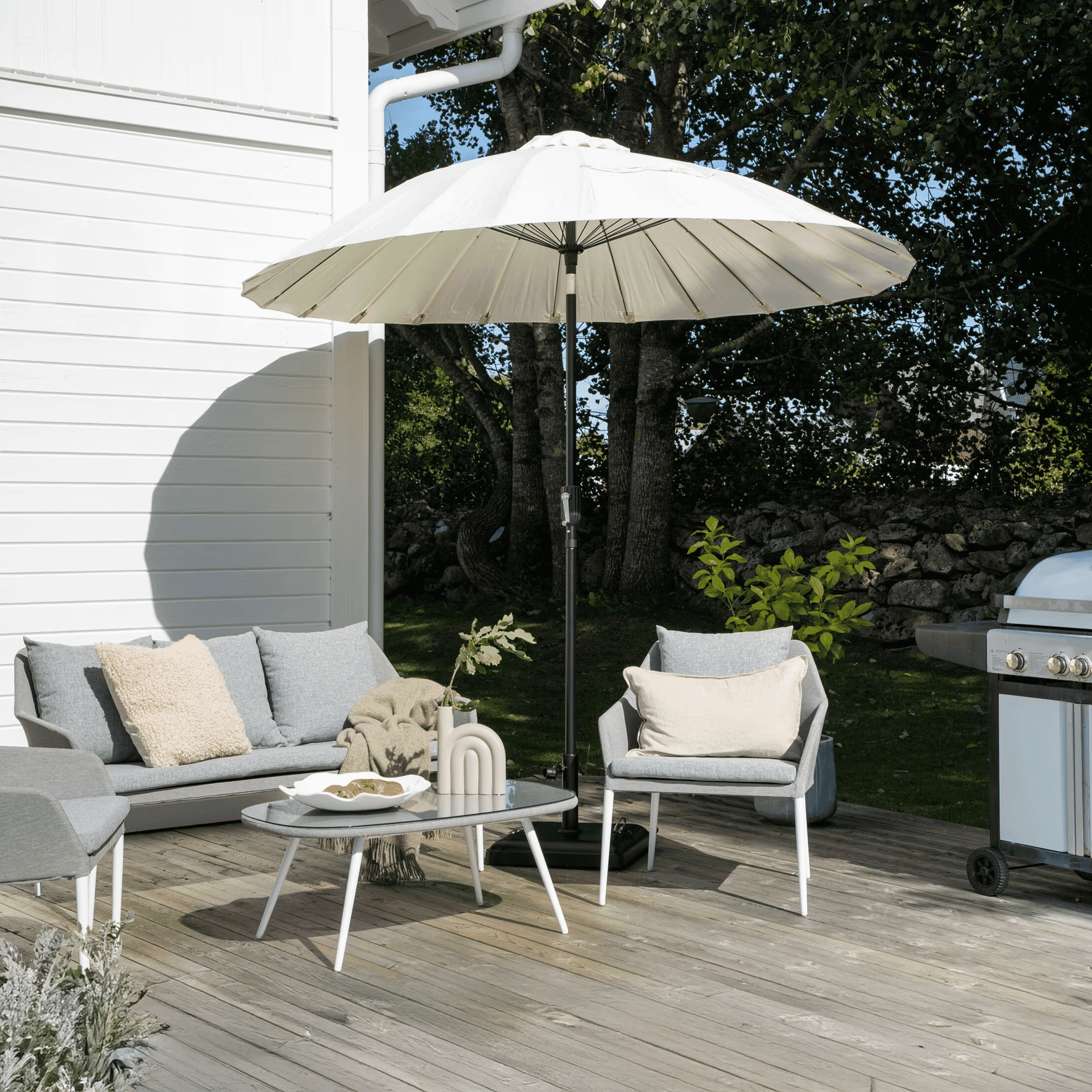 Nohr Parasol Karman 270cm - Wit