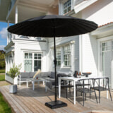 Nohr Parasol 'Karman' 270cm, kleur Zwart