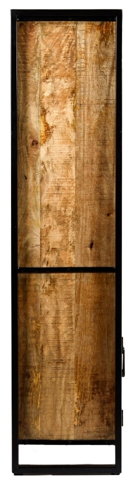 Livingfurn Wandkast 'Nairobi' Mangohout en staal, 180 x 110cm