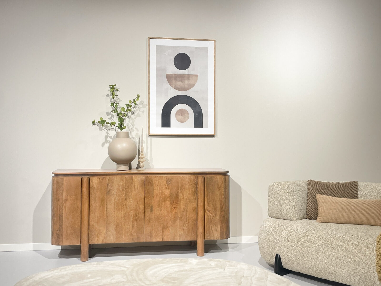 Livingfurn Dressoir 'Salano' Mangohout, 170 cm