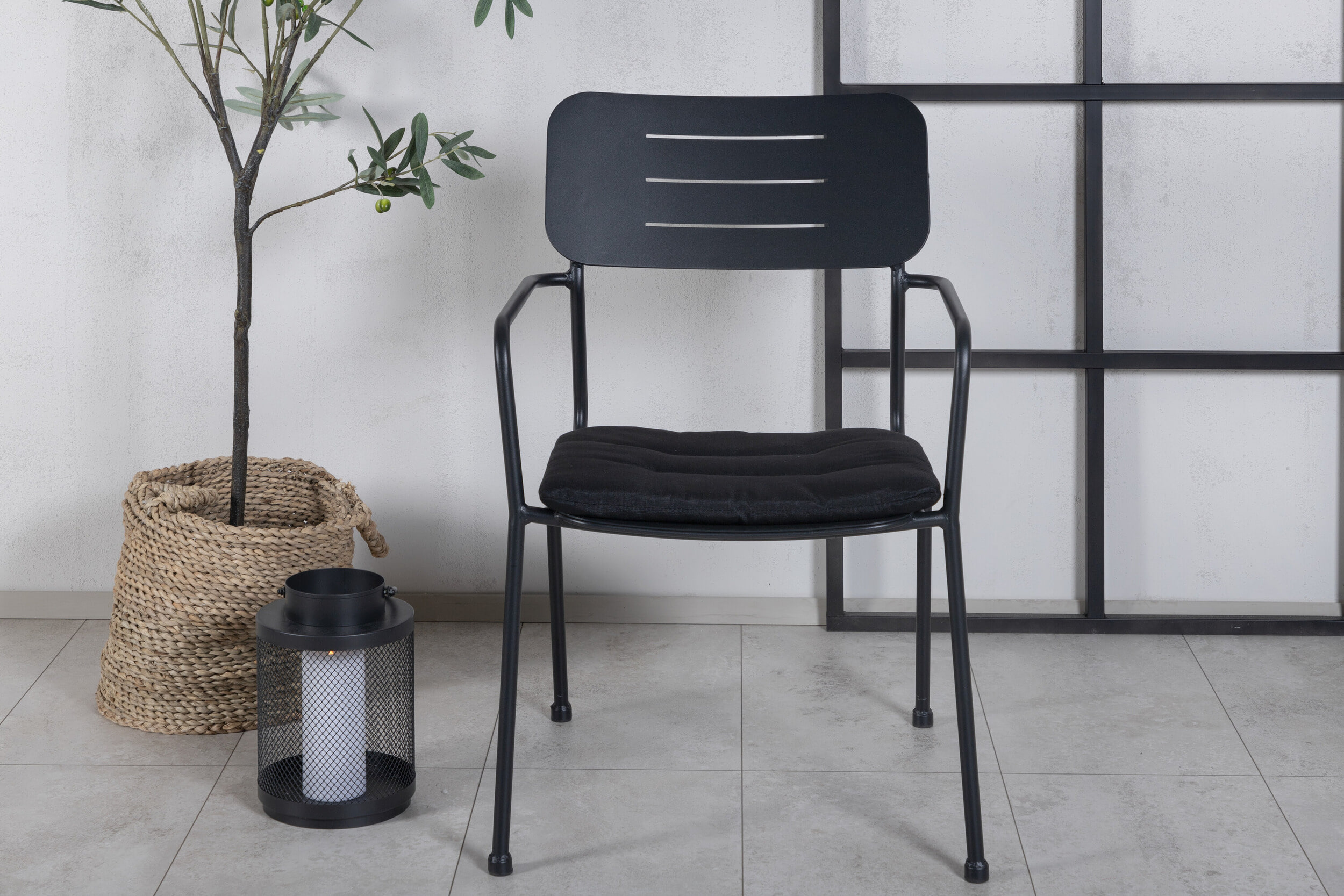 Nohr Tuinstoel 'Diona' Met armleuning, kleur Zwart