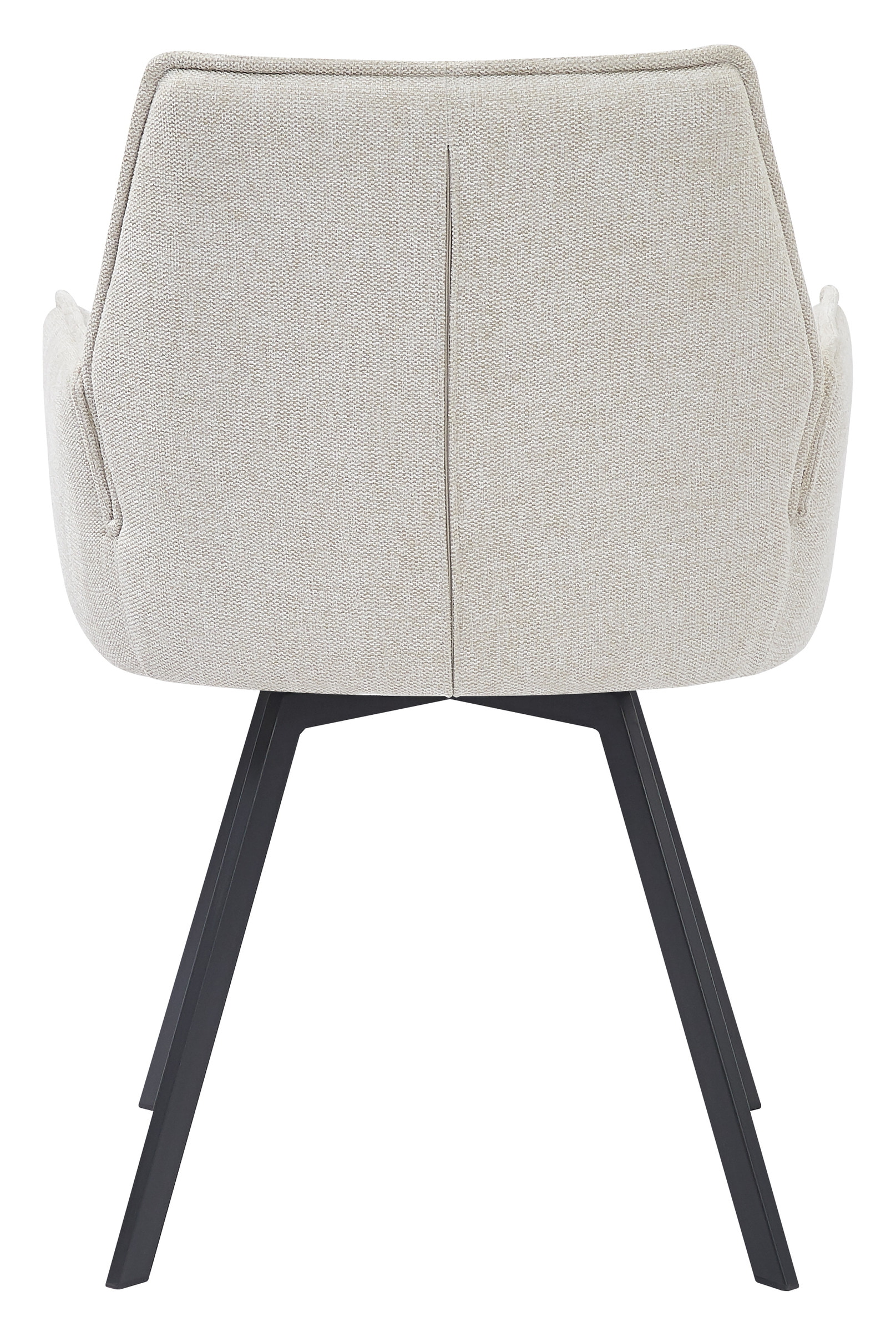 LivingFurn Eetkamerstoel 'Louise', Draaibaar kleur Beige