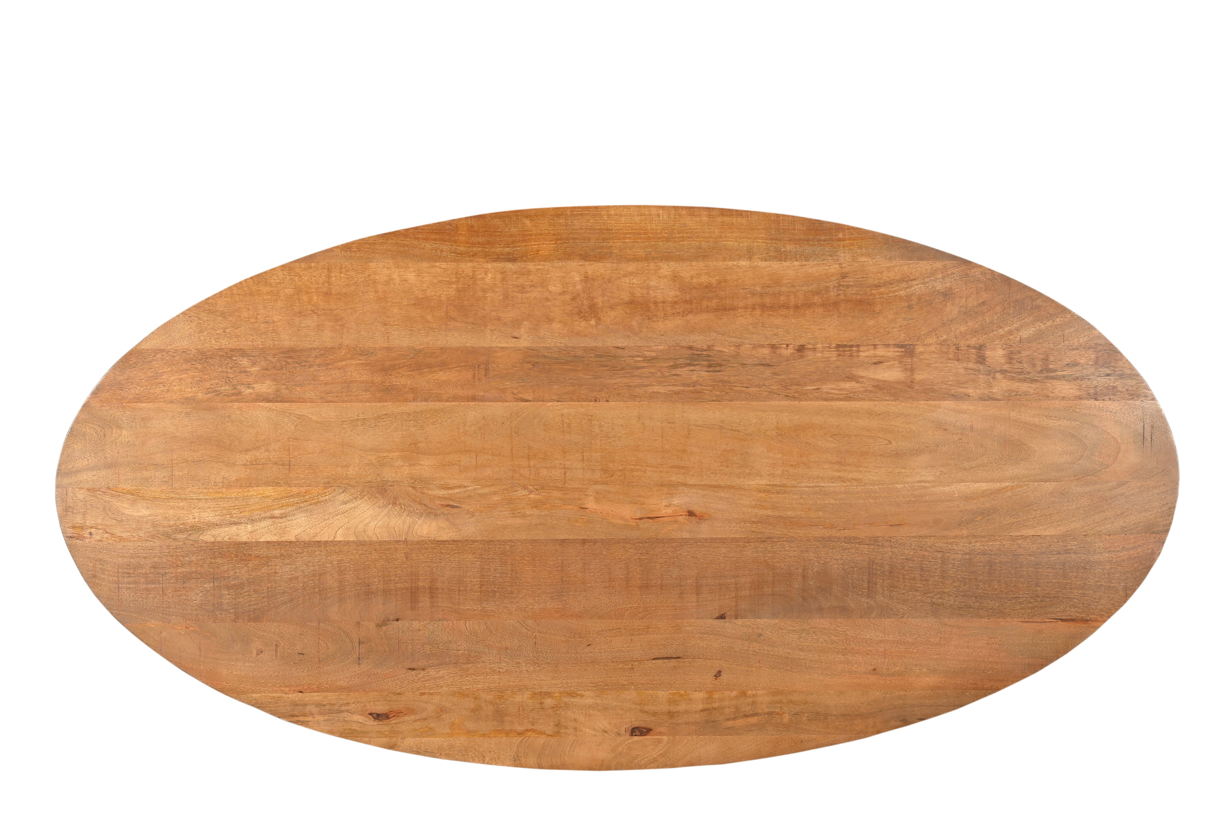 Livingfurn Ovale Eettafel 'Rocky' Mangohout, 160 x 90cm
