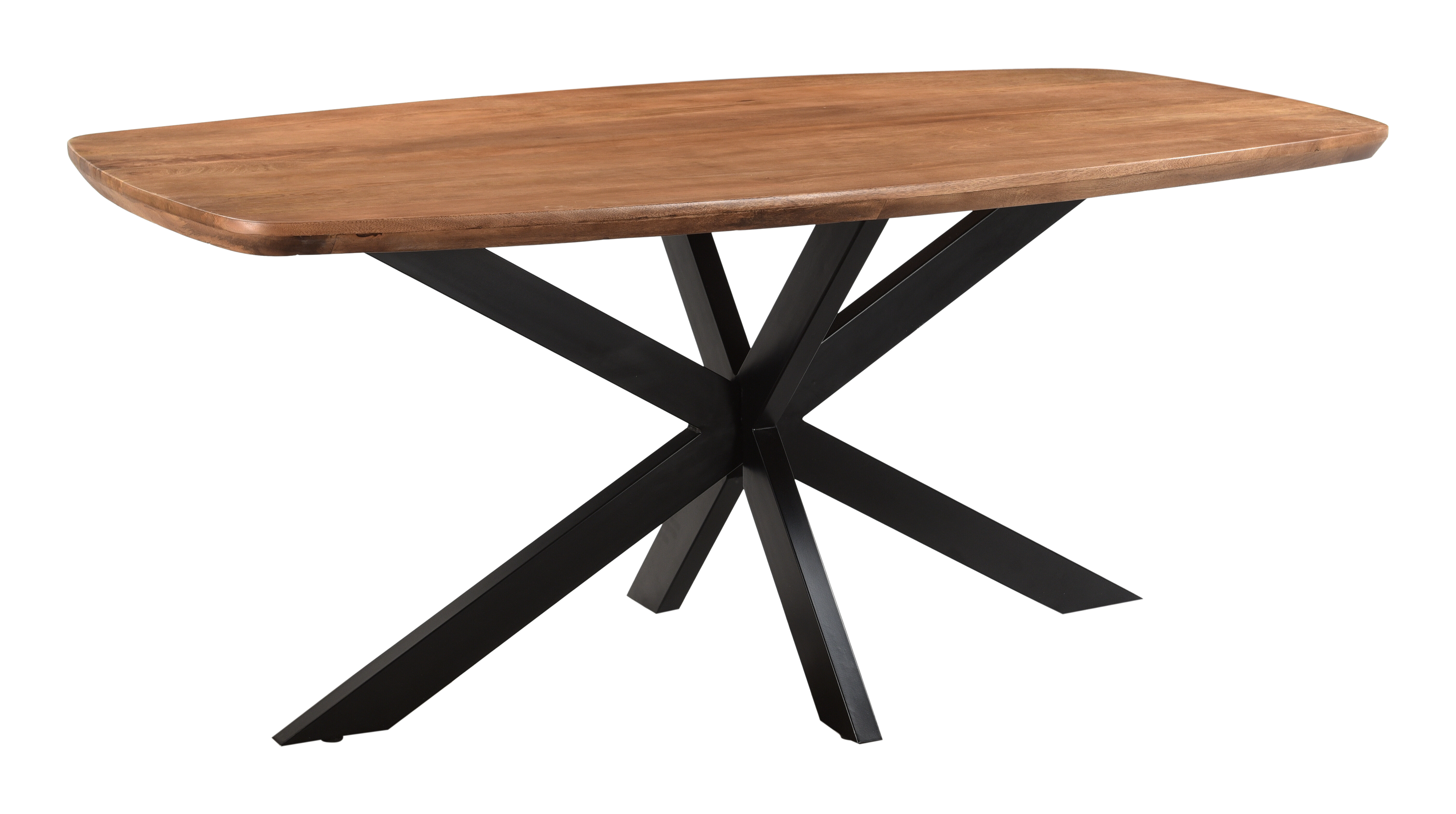 LivingFurn Deens Ovale Eettafel 'Jesper' Mangohout, 180 x 90cm
