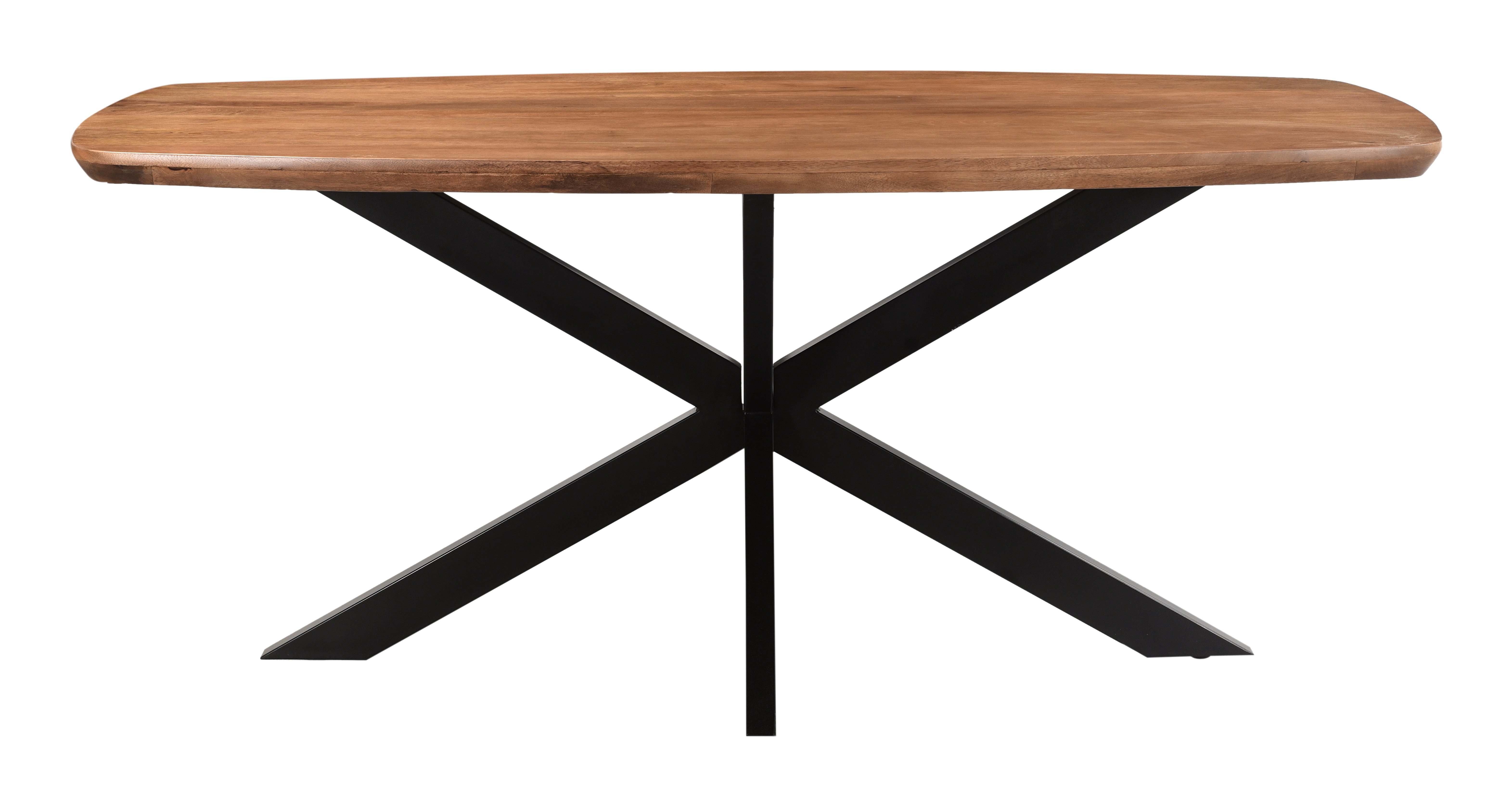 LivingFurn Deens Ovale Eettafel 'Jesper' Mangohout, 180 x 90cm