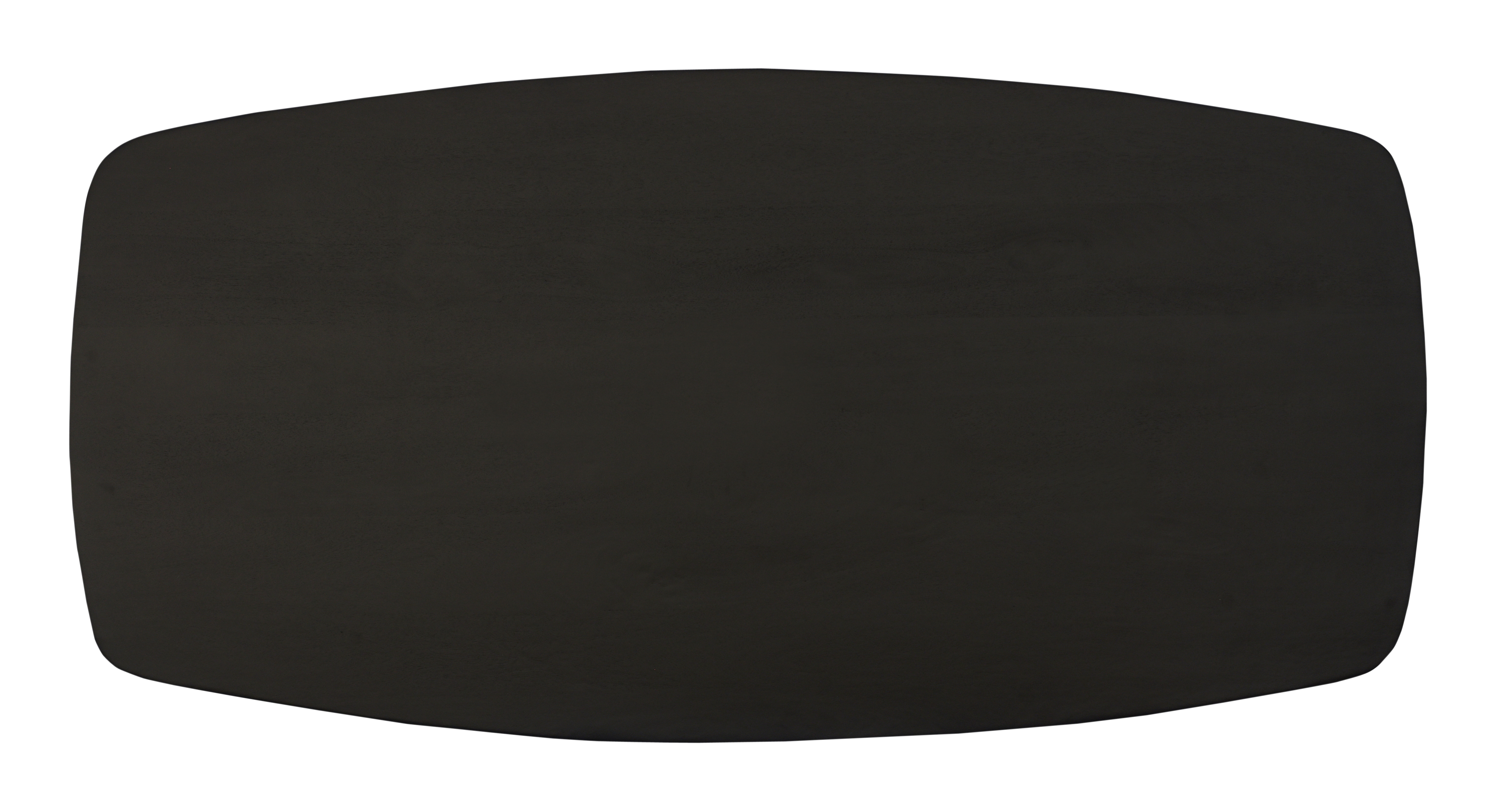 LivingFurn Deens Ovale Eettafel 'Jesper' Mangohout, 210 x 105cm, kleur Zwart