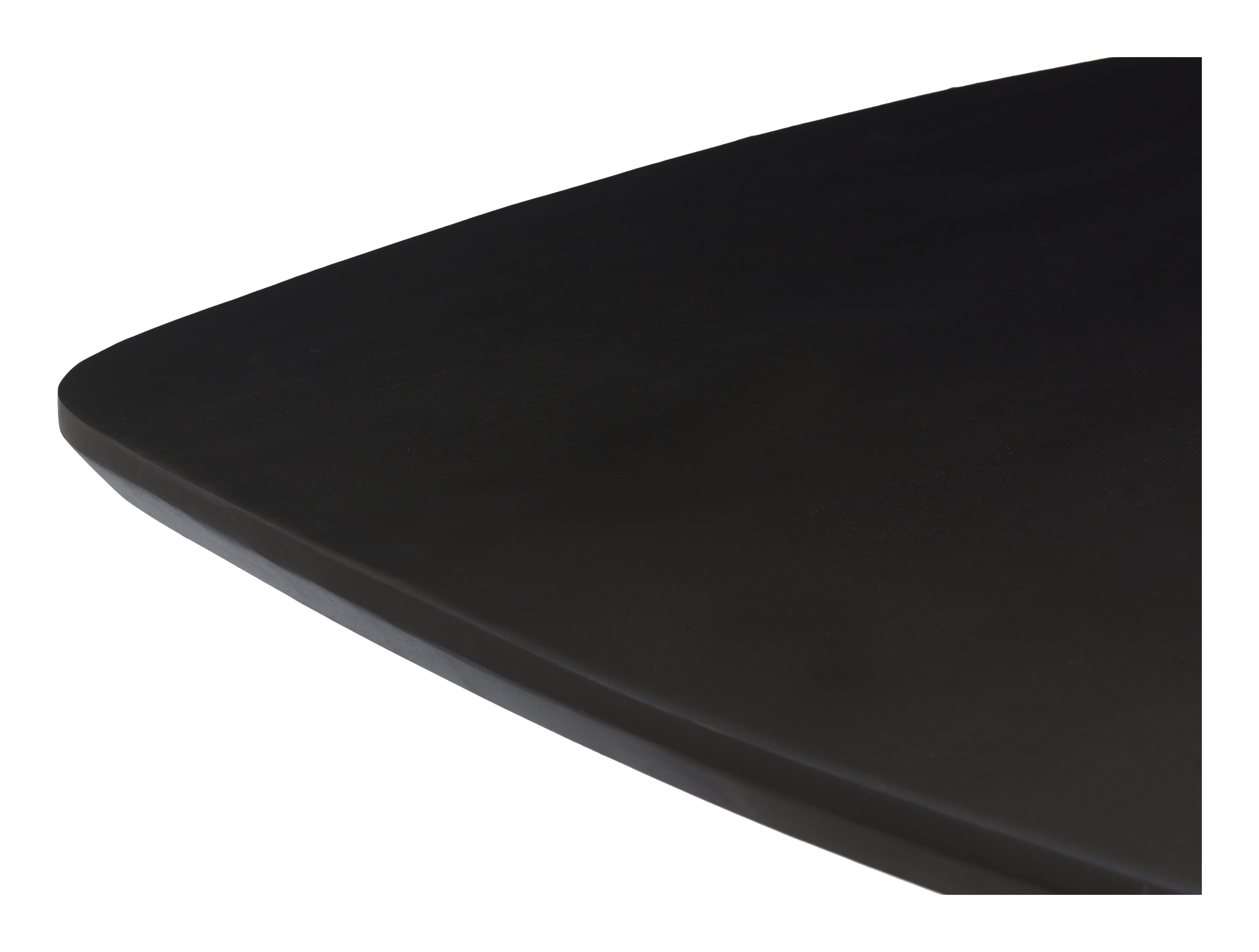 LivingFurn Deens Ovale Eettafel 'Jesper' Mangohout, 210 x 105cm, kleur Zwart