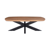 Livingfurn Salontafel 'Jesper' Mangohout, 120 x 75cm, kleur Naturel