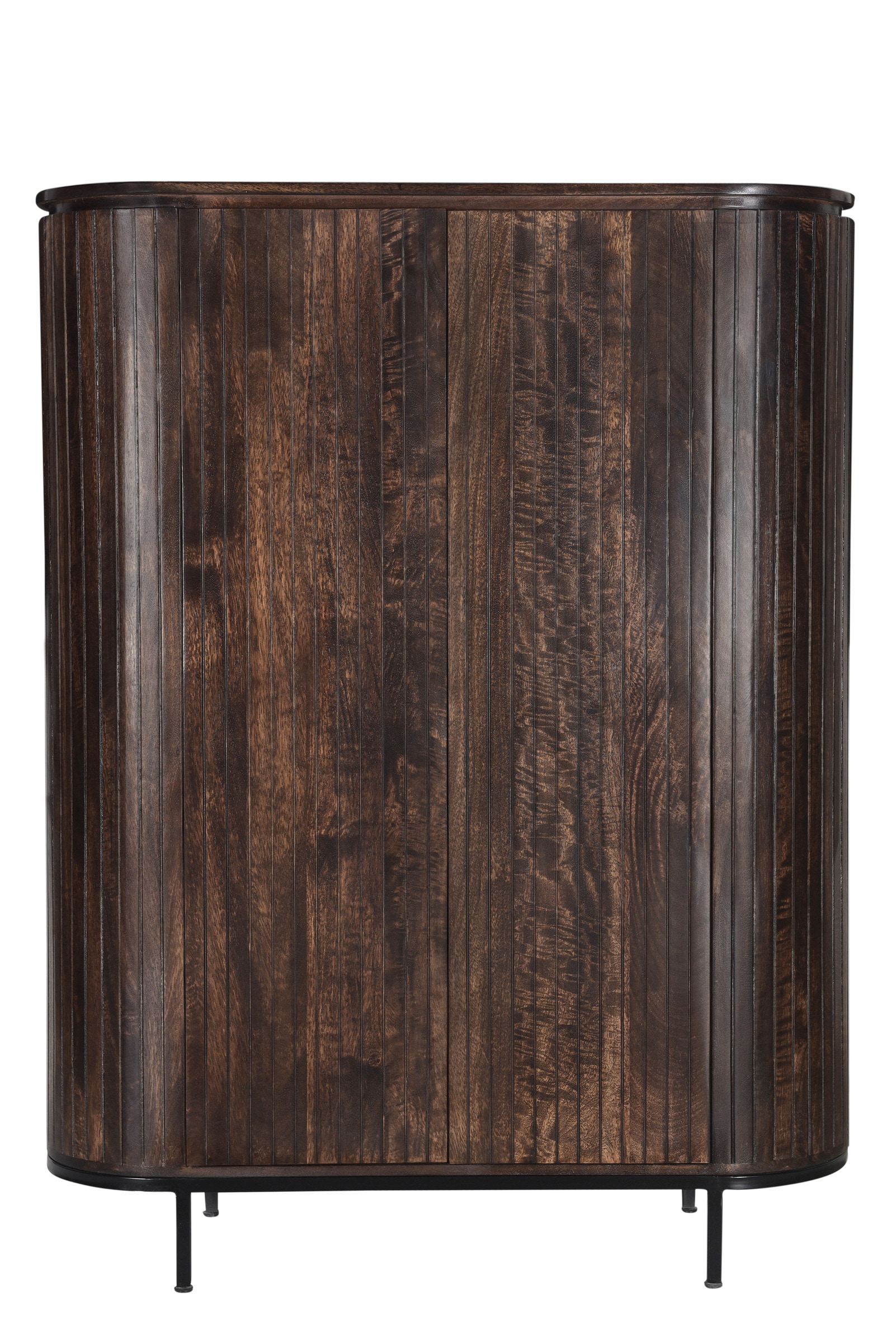 Livingfurn Opbergkast 'Noor' Mangohout, 150 x 115cm, kleur Walnoot