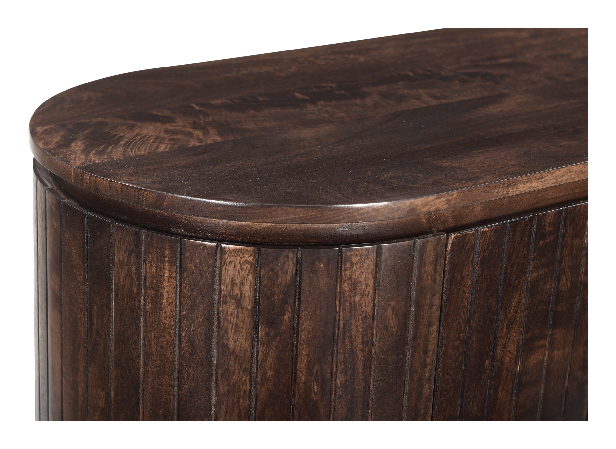 Livingfurn Smal Dressoir 'Noor' Mangohout, 115cm, kleur Walnoot