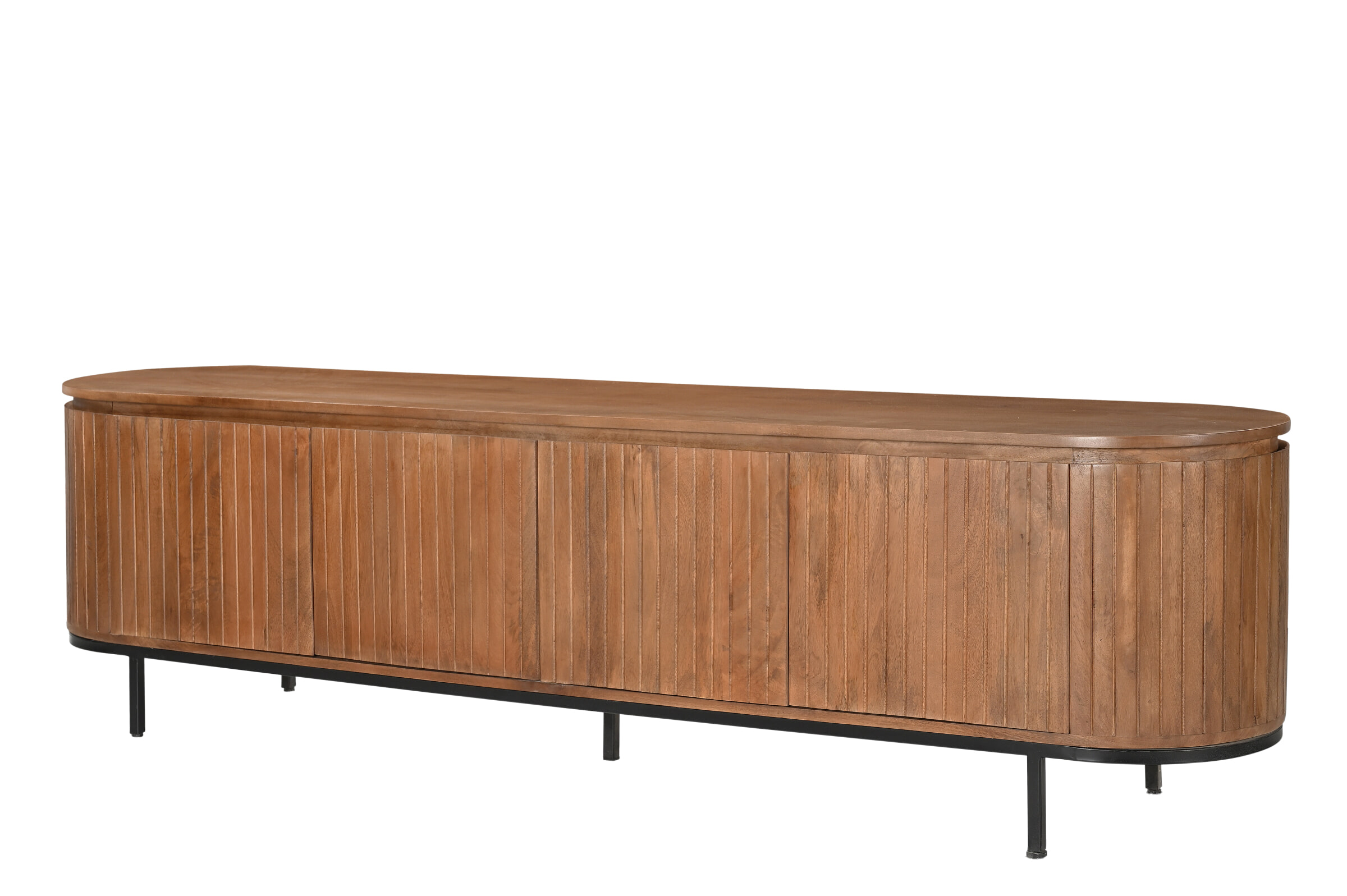 Livingfurn TV-meubel 'Noor' Mangohout, 210cm, kleur Naturel