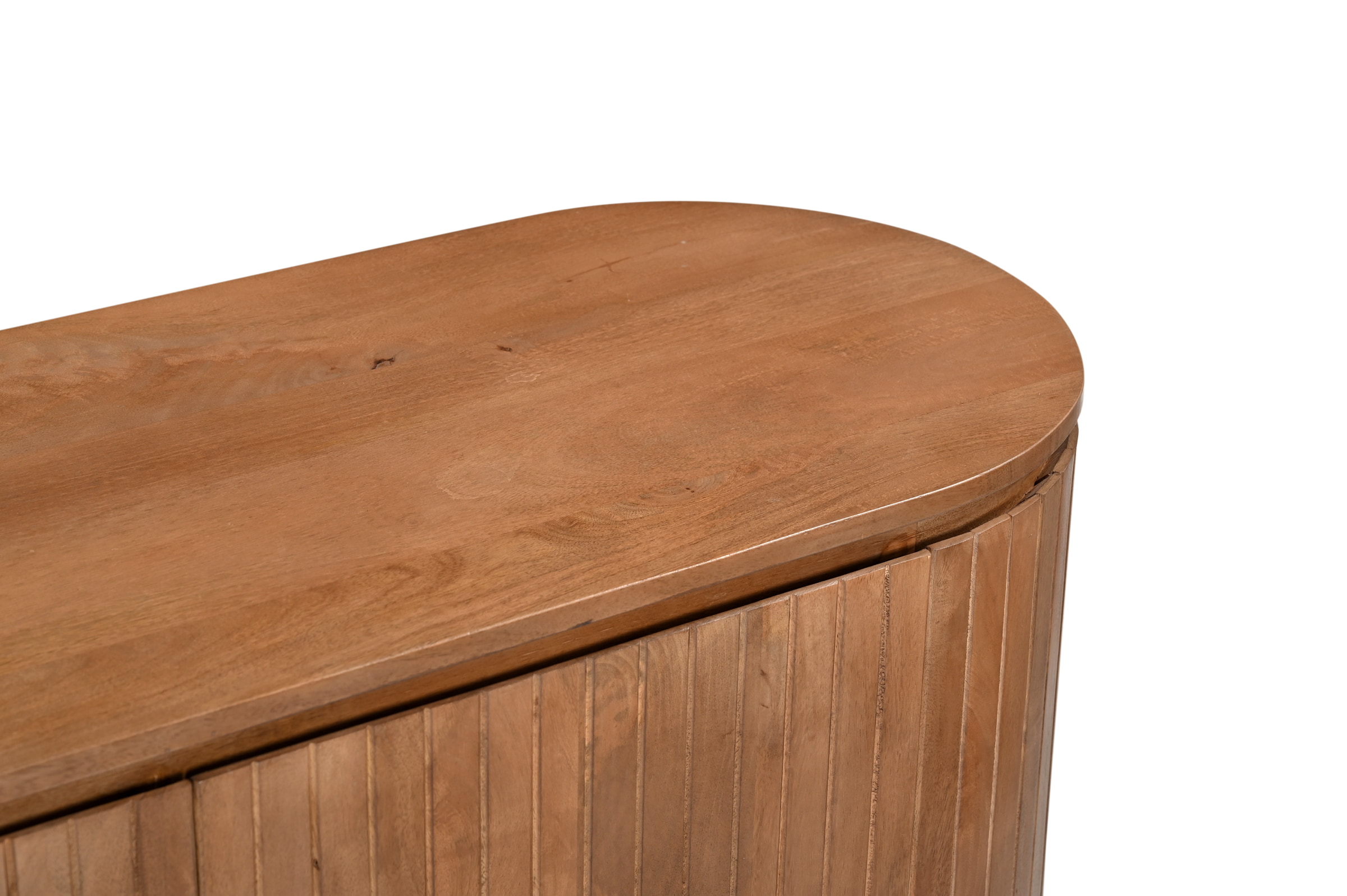 Livingfurn Opbergkast 'Noor' Mangohout, 150 x 115cm, kleur Naturel