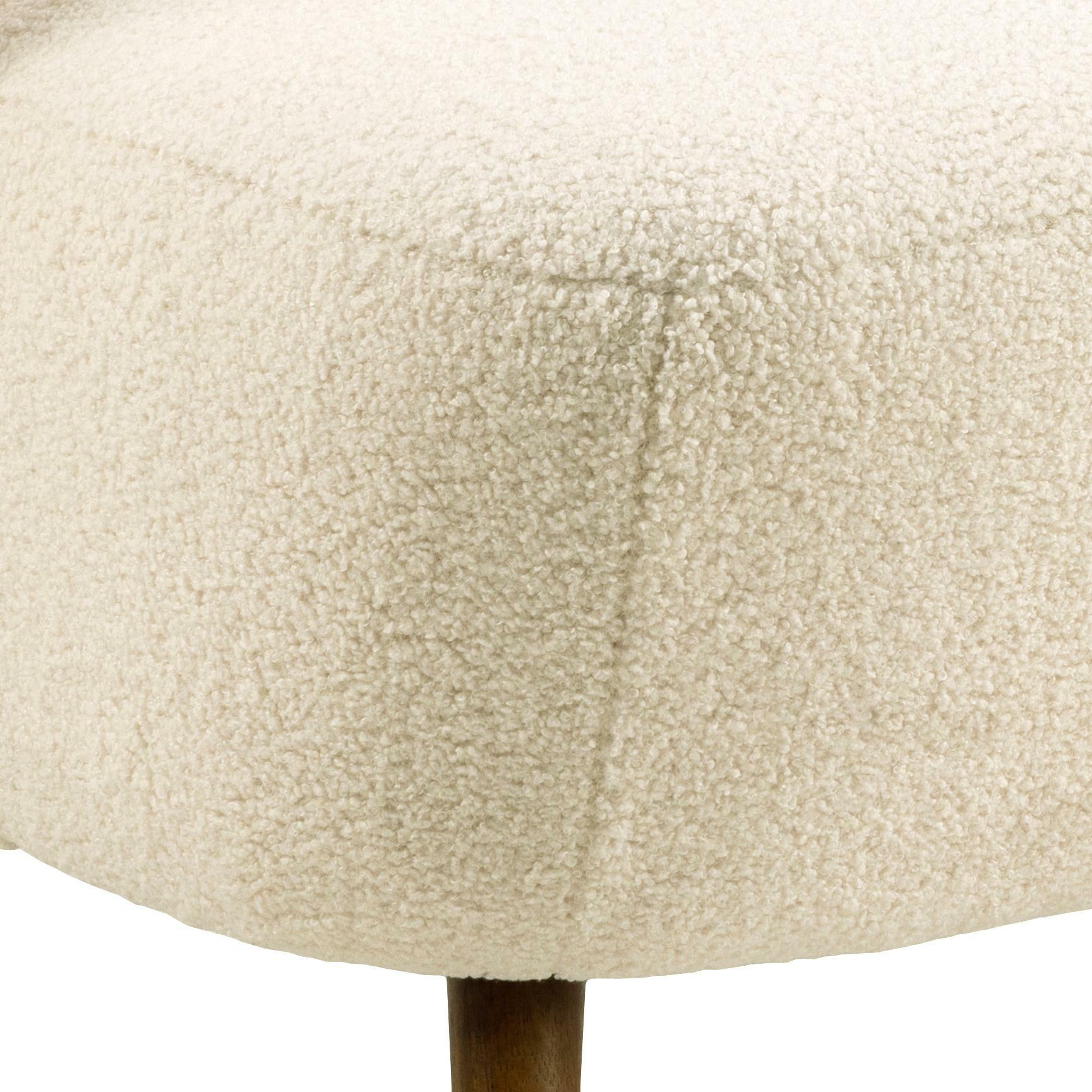 Bendt Fauteuil 'Bram' Teddy, kleur Crème