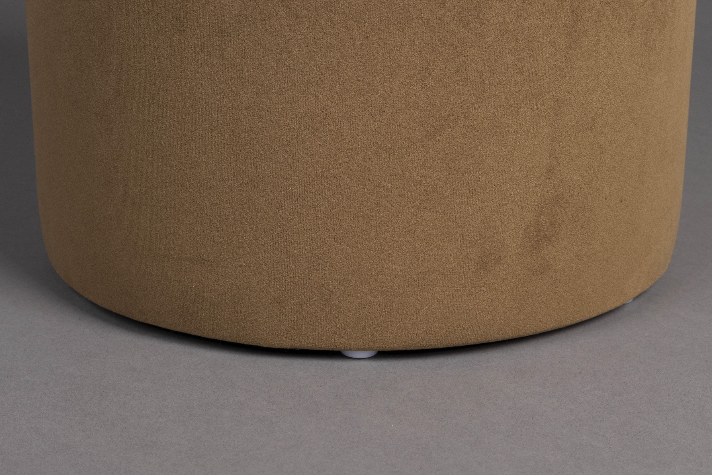 Dutchbone Hocker 'Aditi' Velvet, kleur Bruin