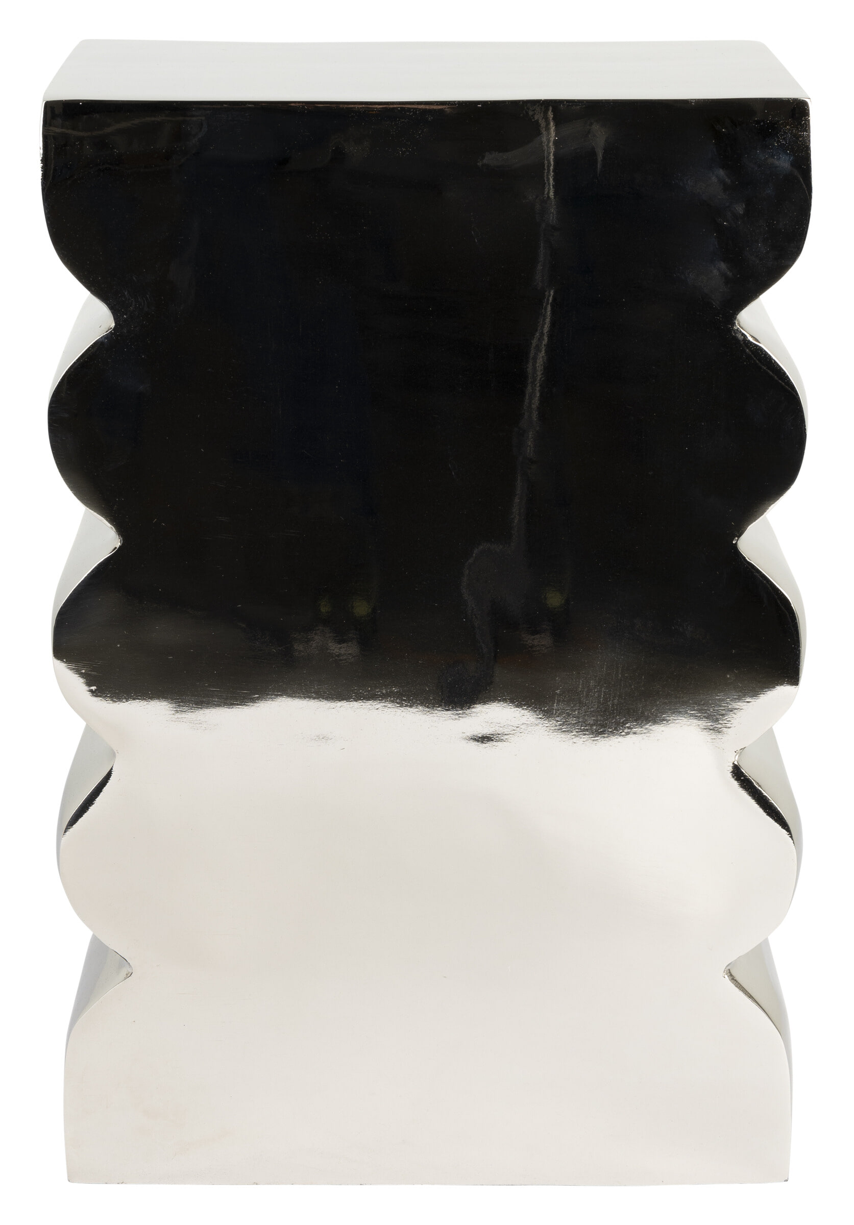 Zuiver Krukje/Bijzettafel 'Curves' 30 x 21cm, kleur Zilver